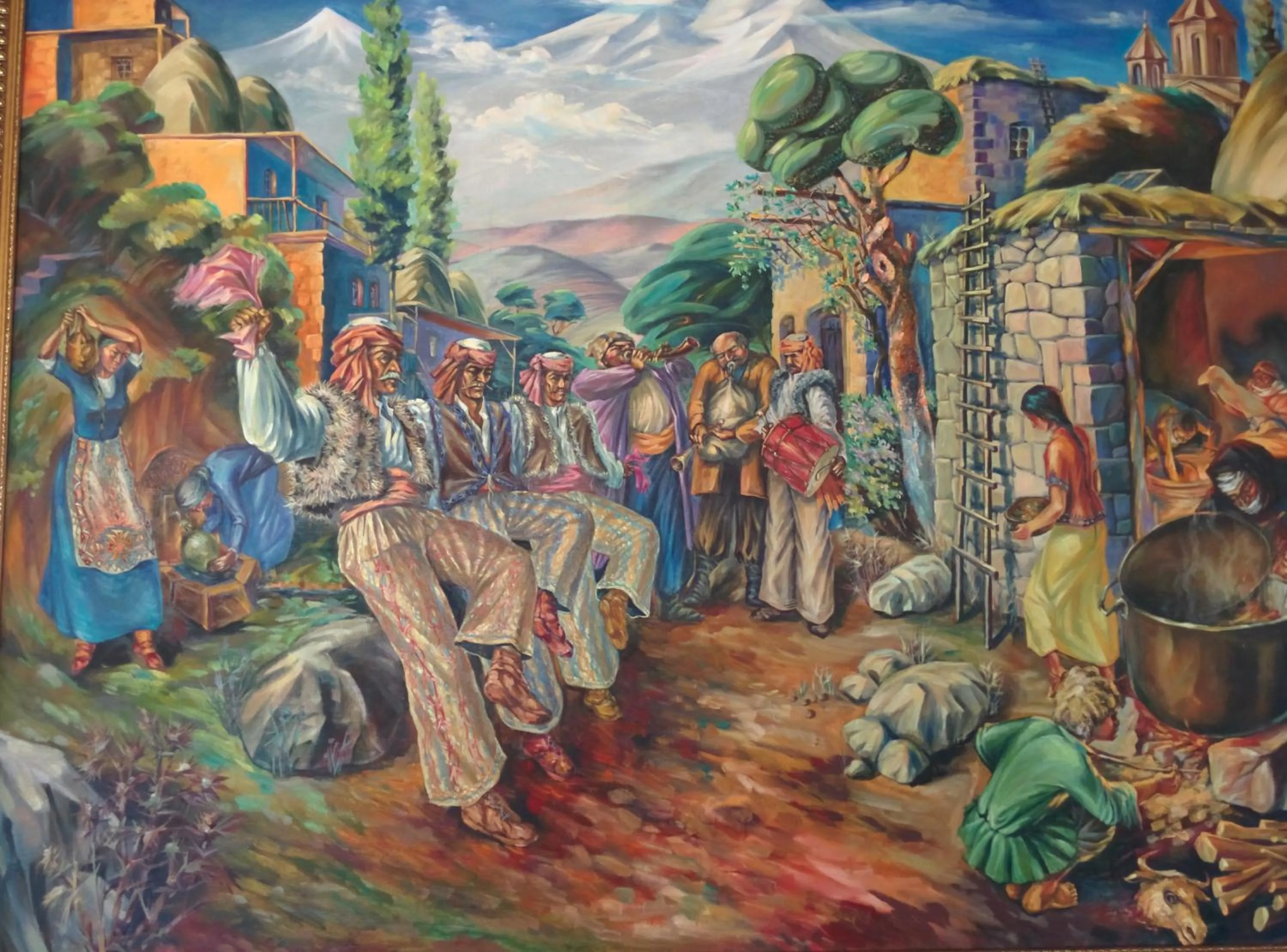 Decorative detail in Erazank Hotel