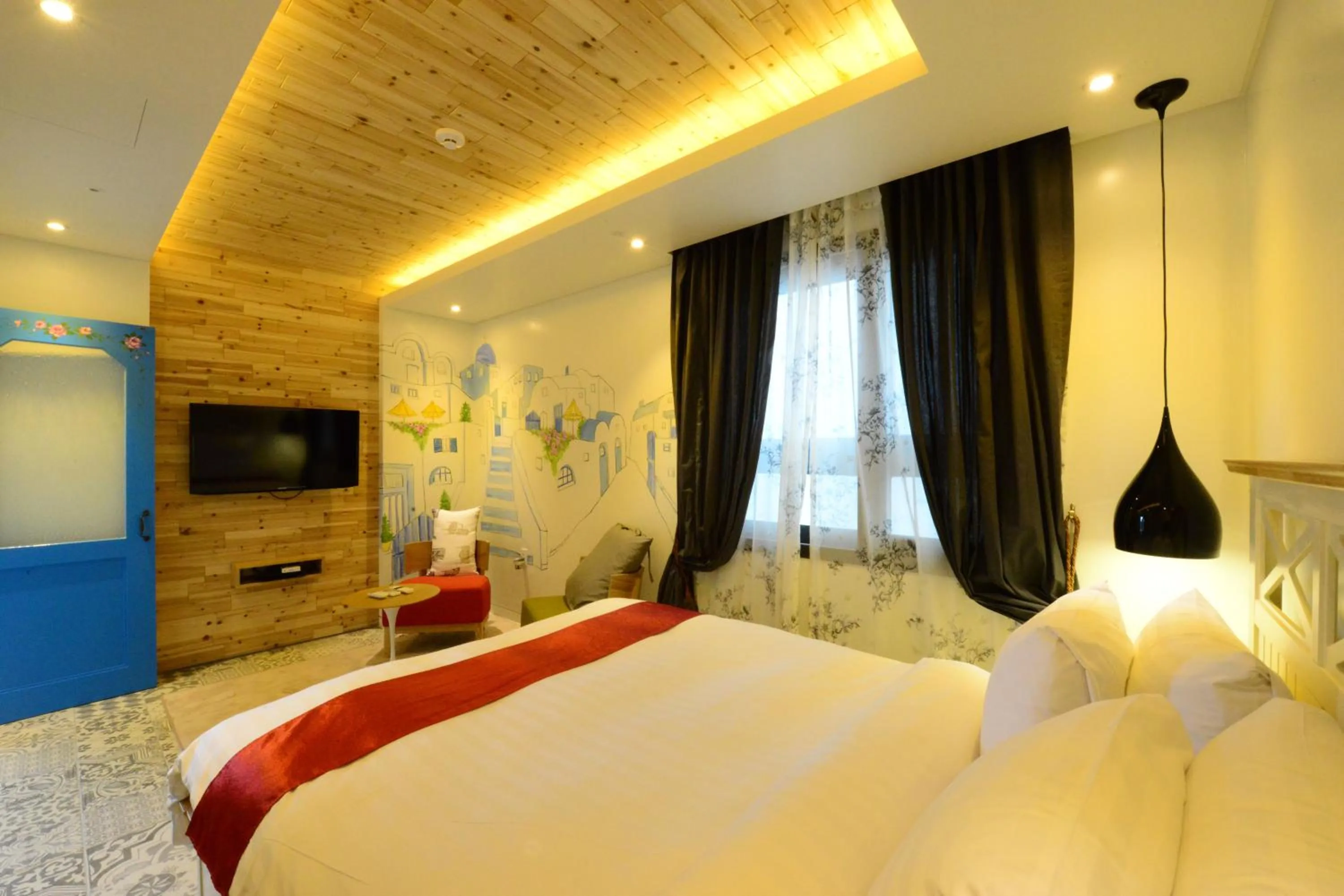 Bed in Dunsan Graytone Hotel