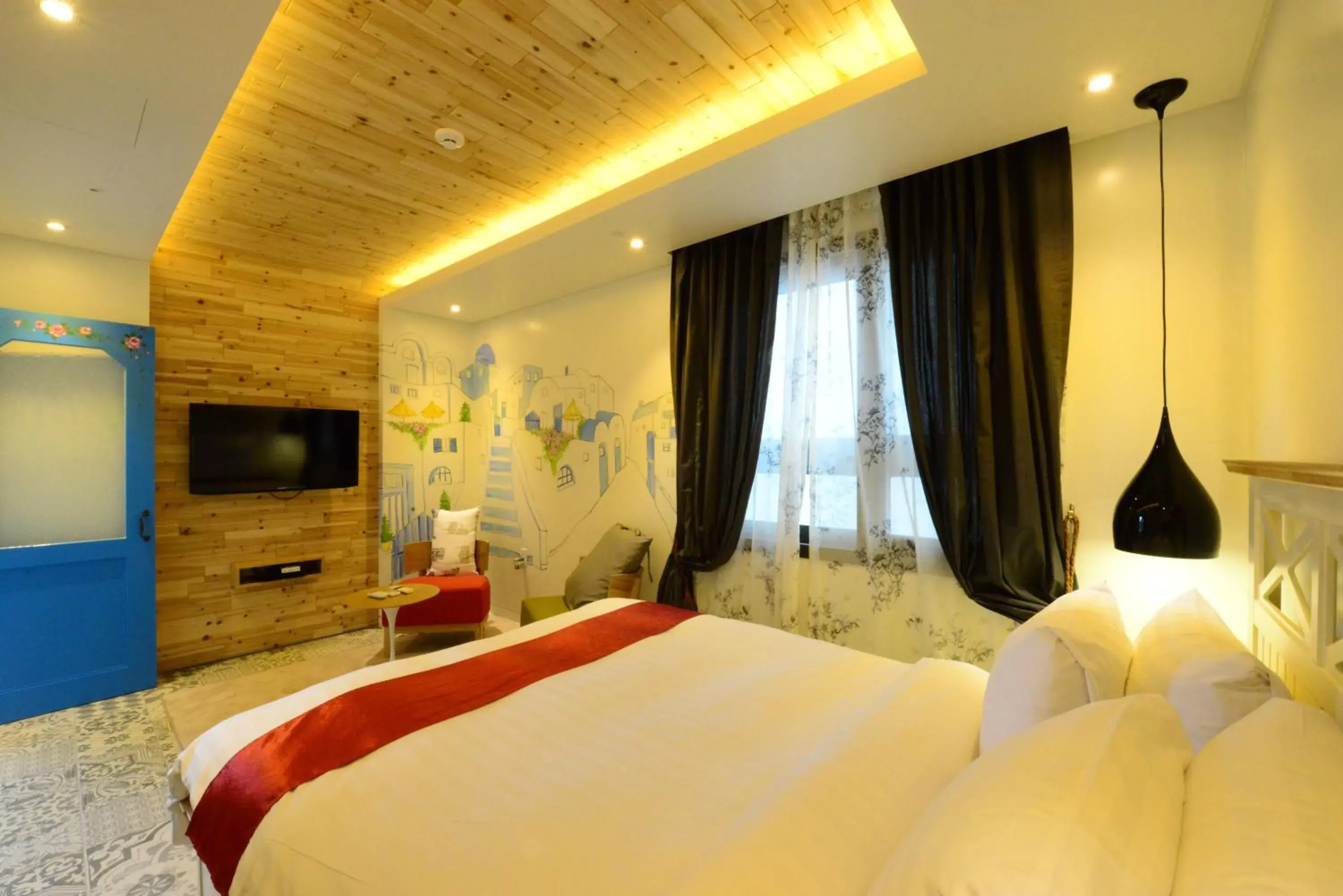 Bed in Dunsan Graytone Hotel Bed in Dunsan Graytone Hotel