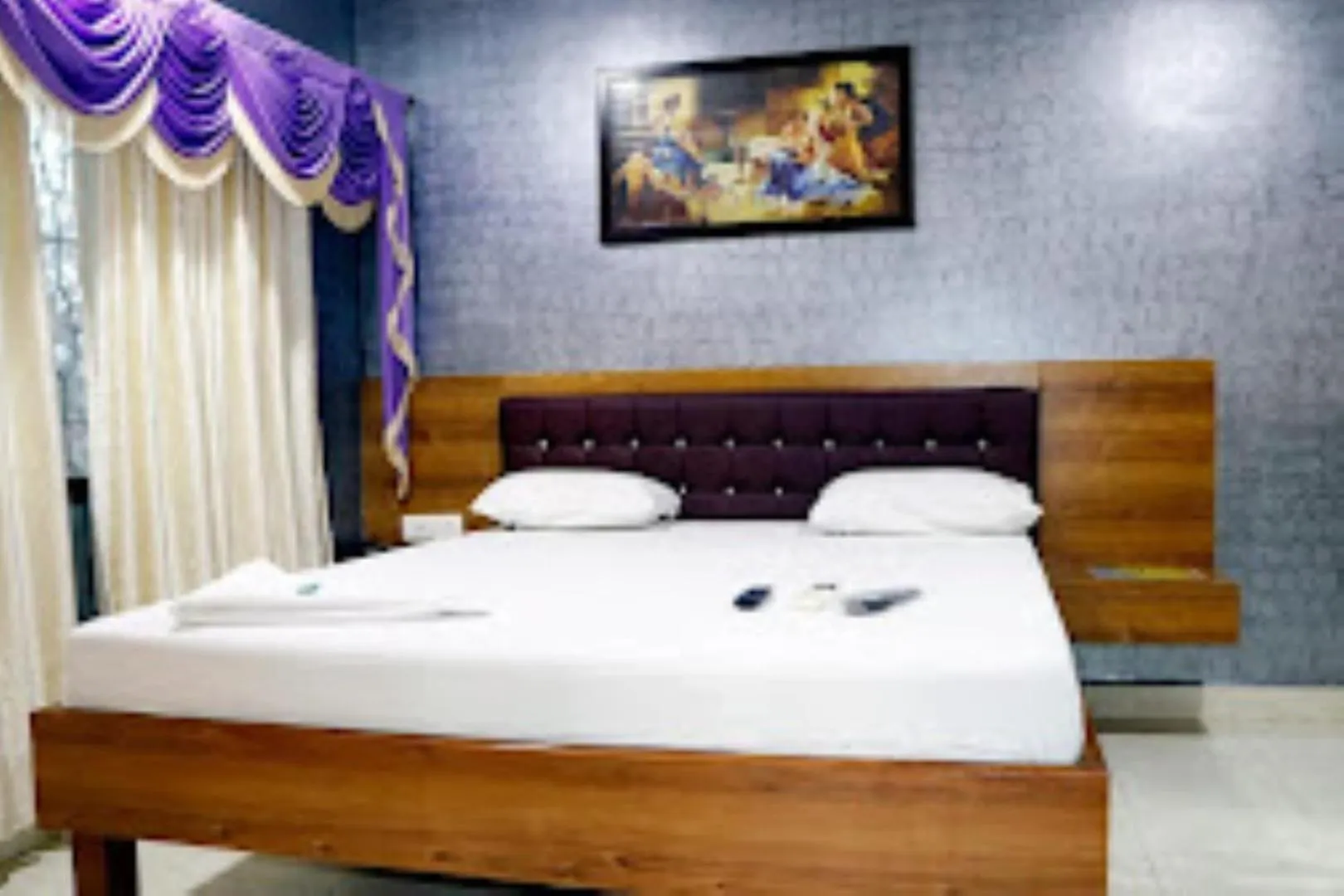 Bed in White Sand Resort Manori Mumbai