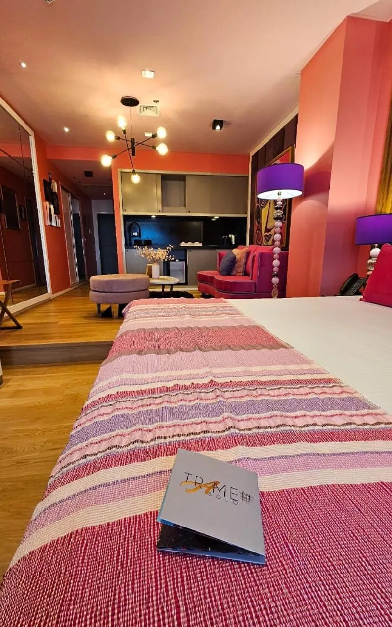 Bed in HOTEL KONKE MAR DEL PLATA