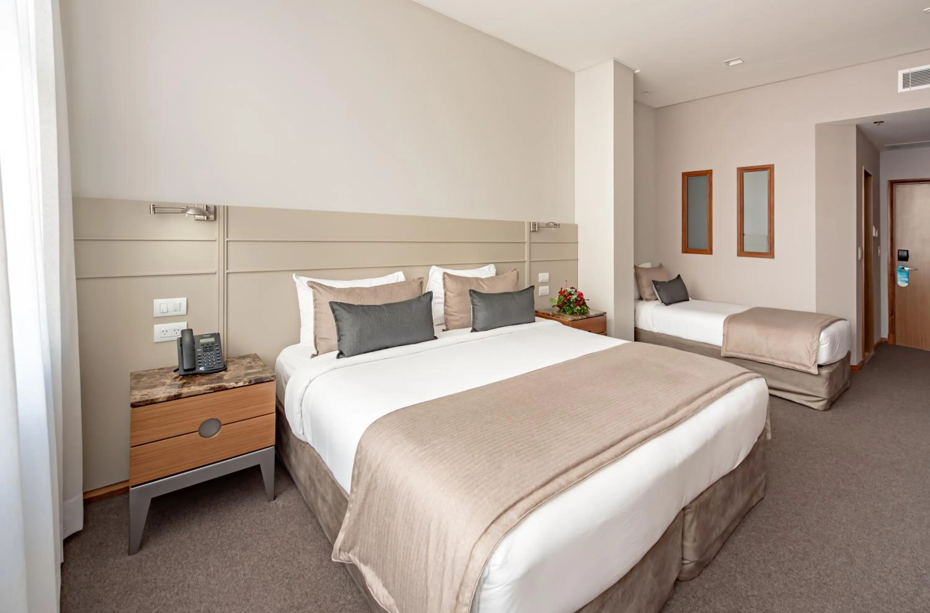 Bed in HOTEL KONKE MAR DEL PLATA