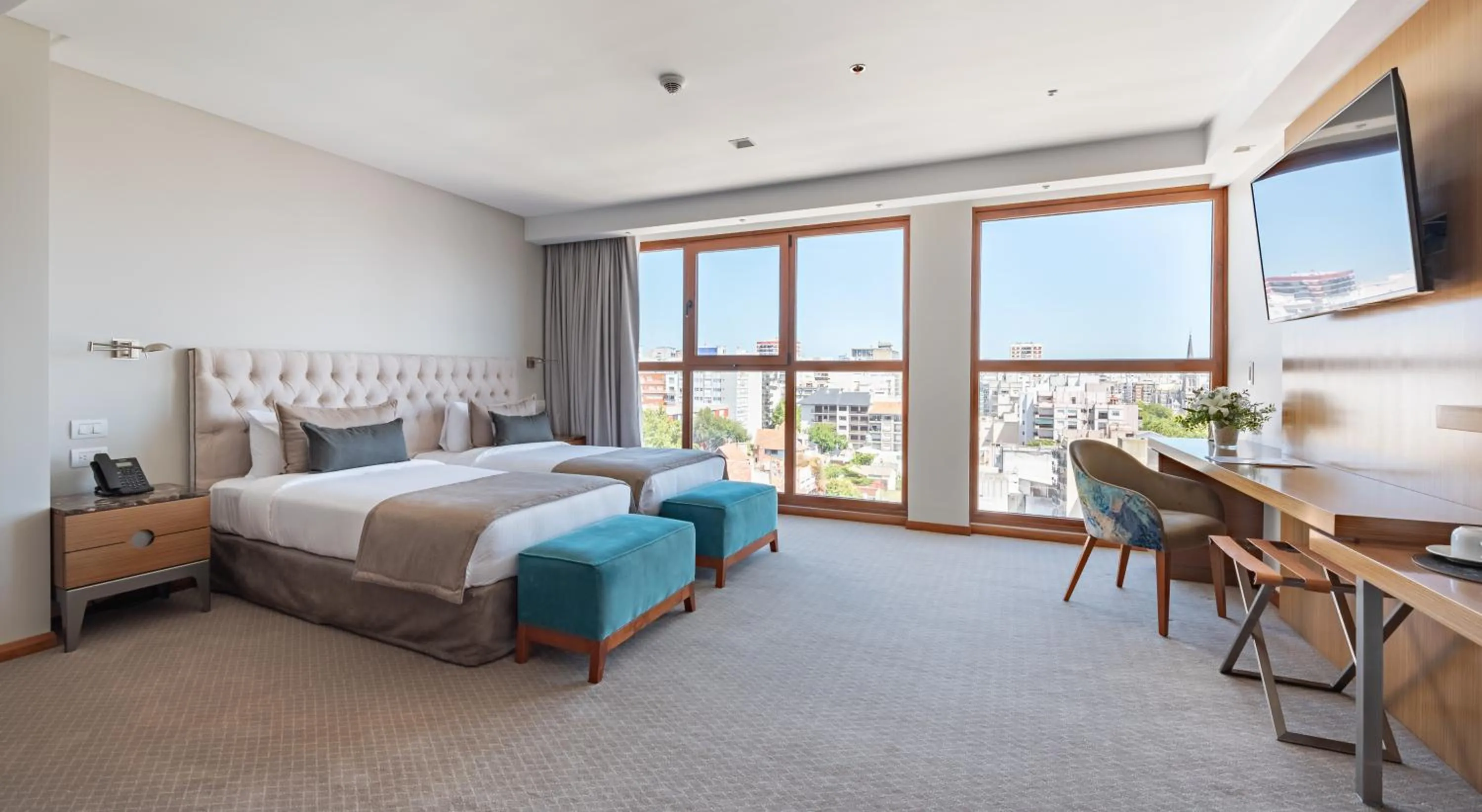 Bed in HOTEL KONKE MAR DEL PLATA