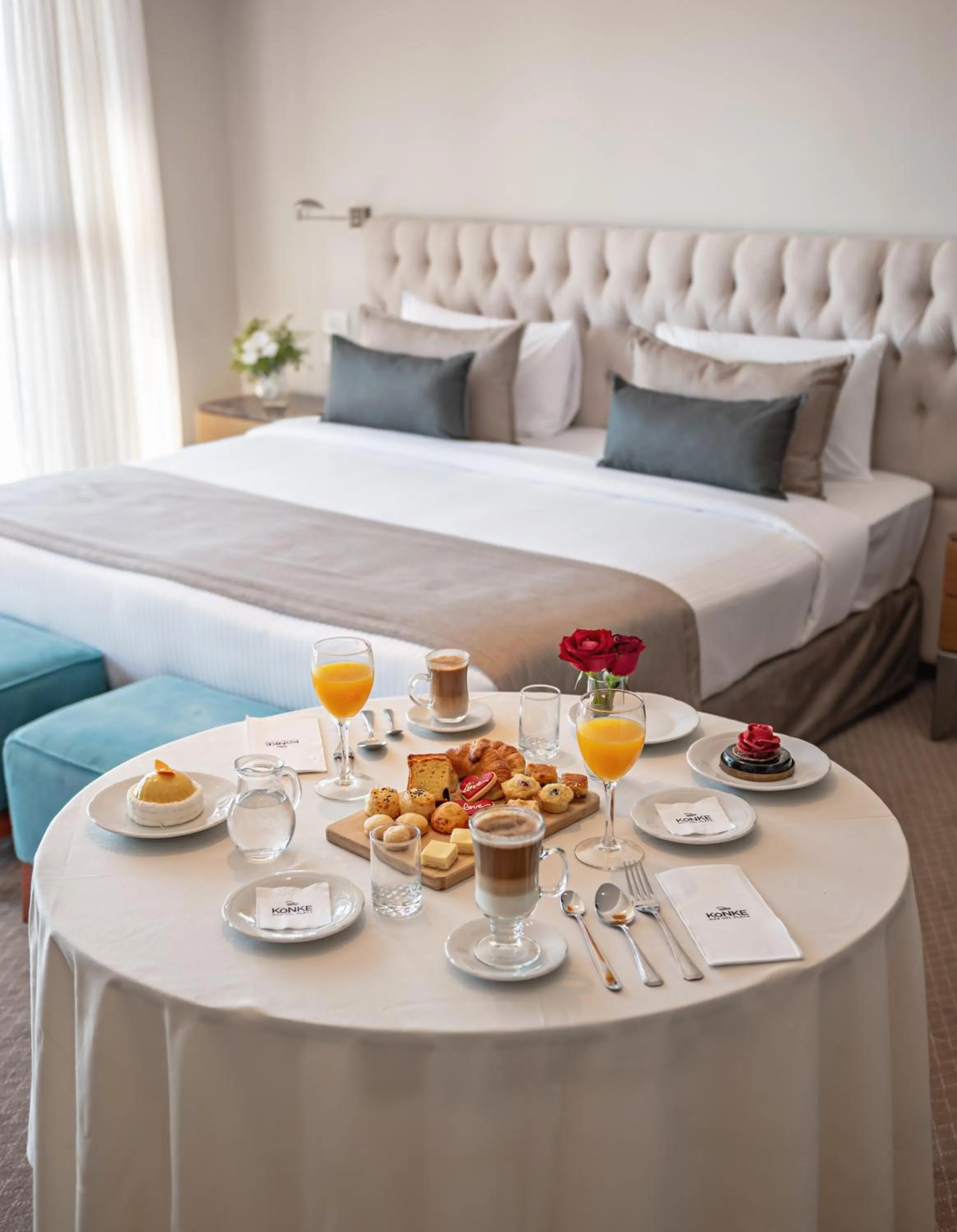 Bed in HOTEL KONKE MAR DEL PLATA