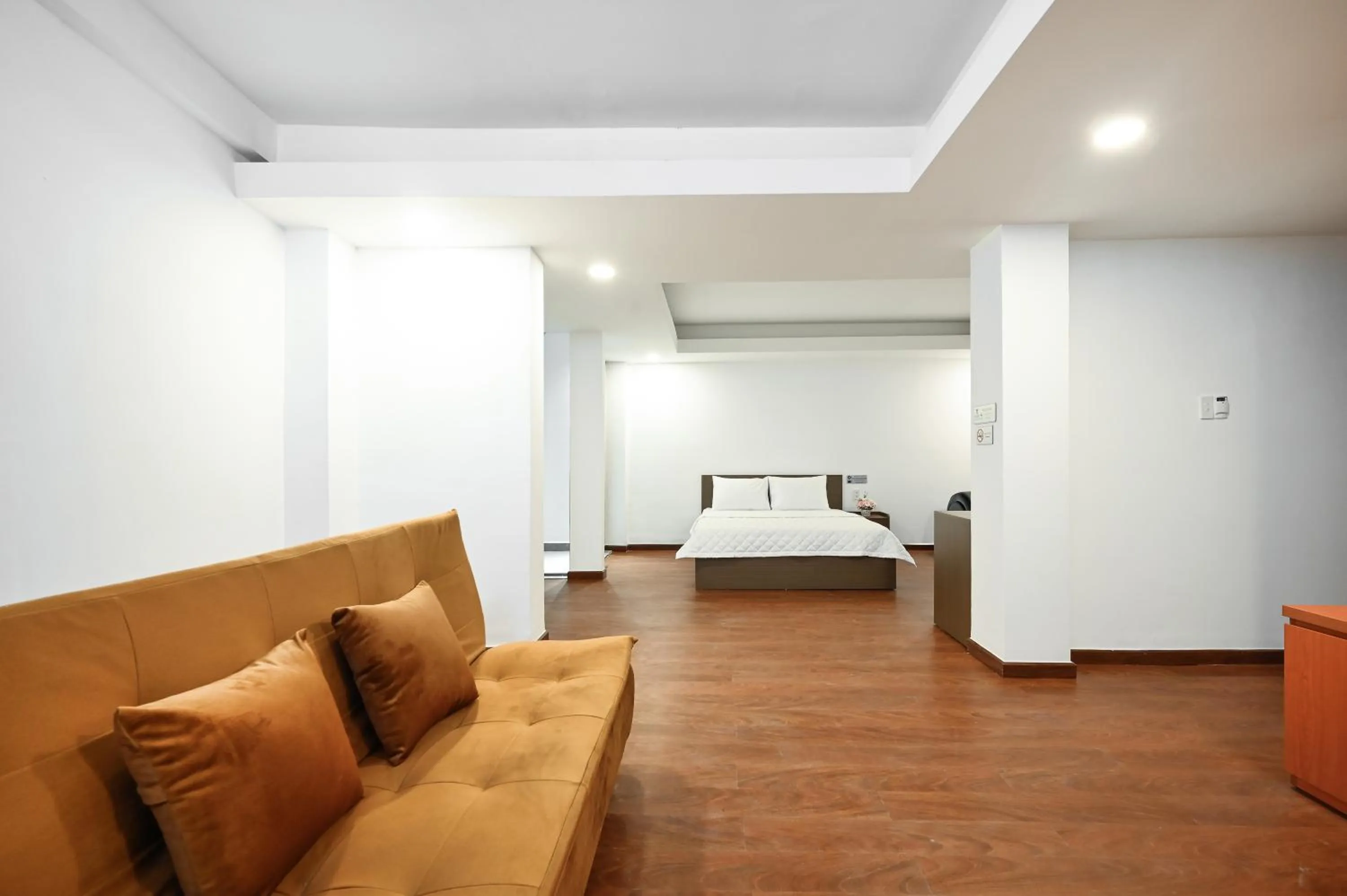 Photo of the whole room, Bed in YoKo Airport Saigon Hotel