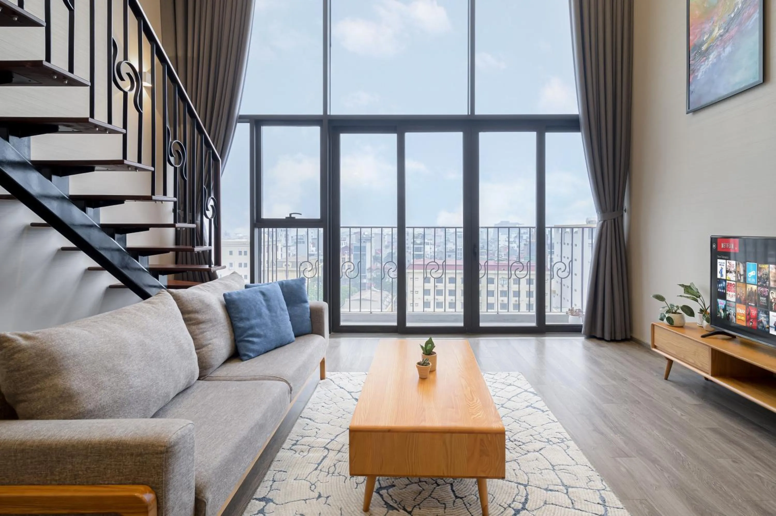 Living room in PentStudio Duplex Apartment