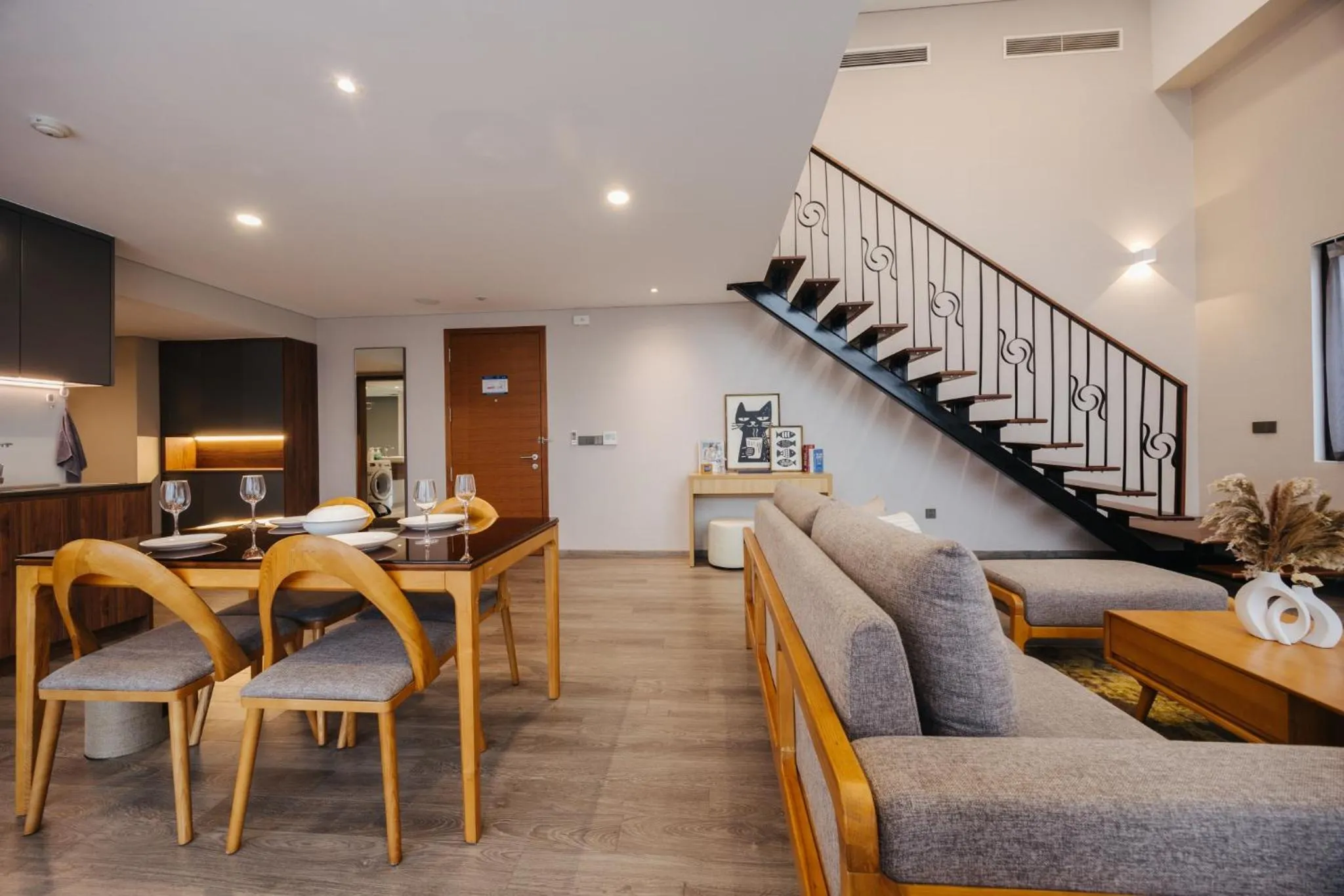 Kitchen or kitchenette in PentStudio Duplex Apartment