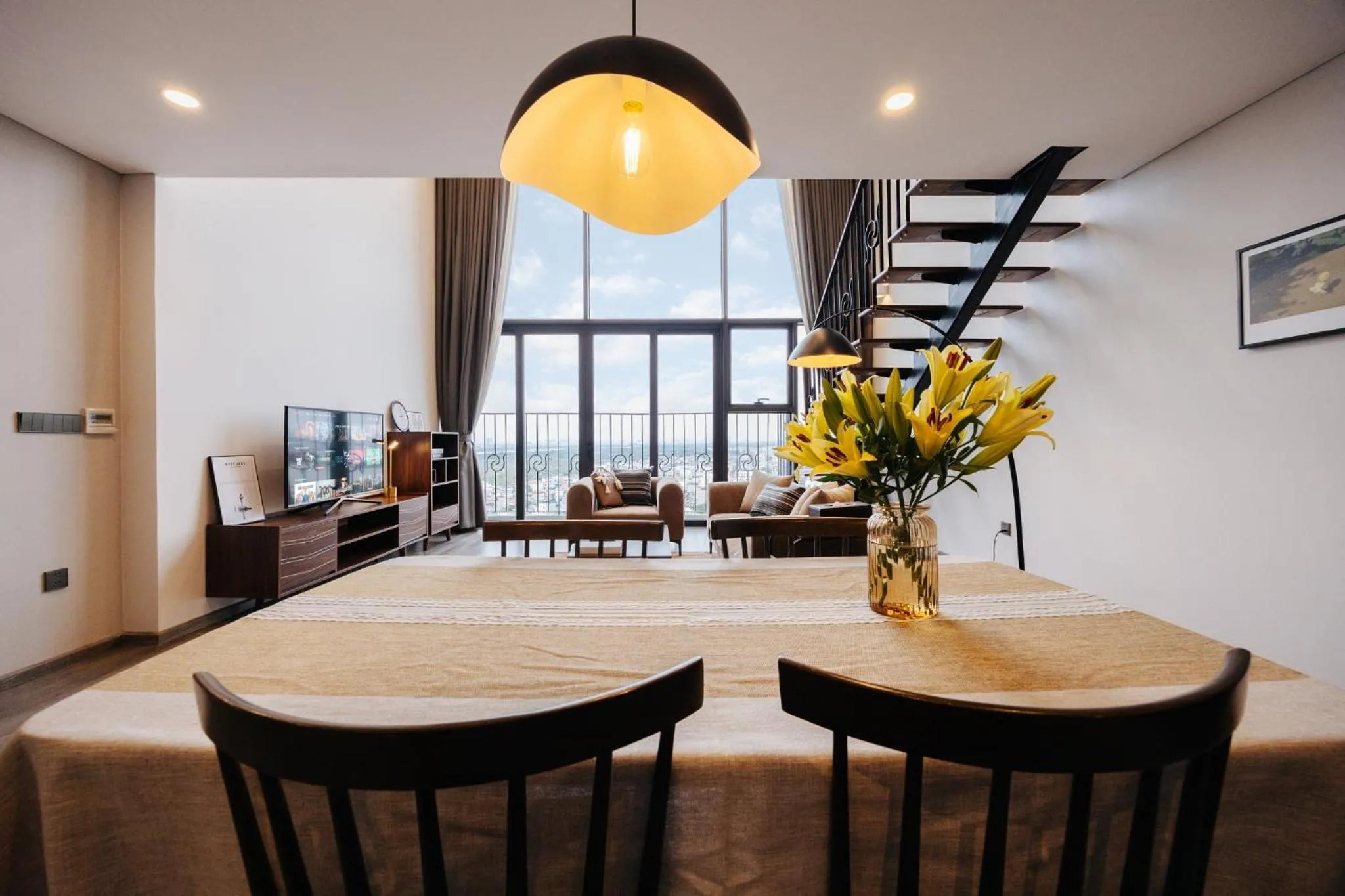 Living room in PentStudio Duplex Apartment