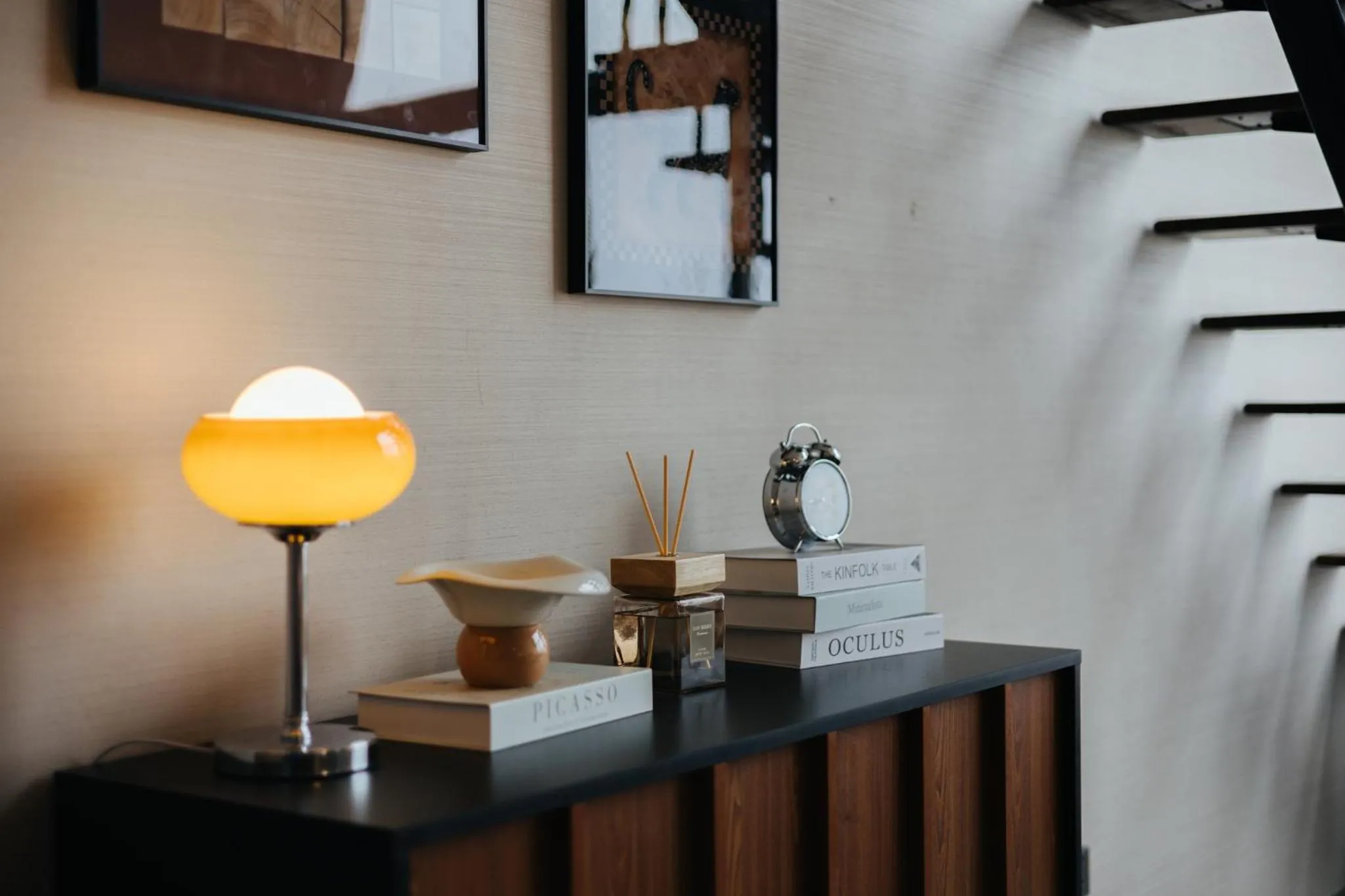 Library in PentStudio Duplex Apartment