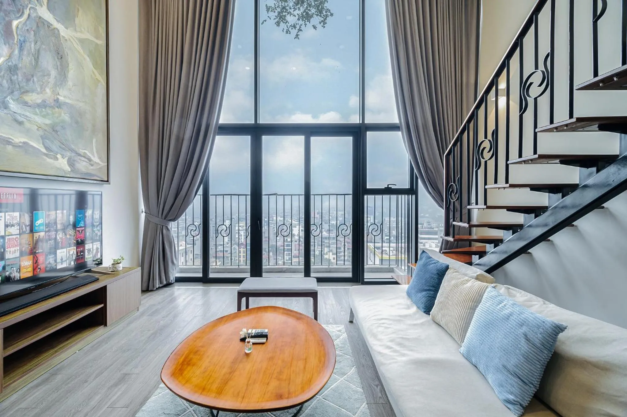 Living room in PentStudio Duplex Apartment