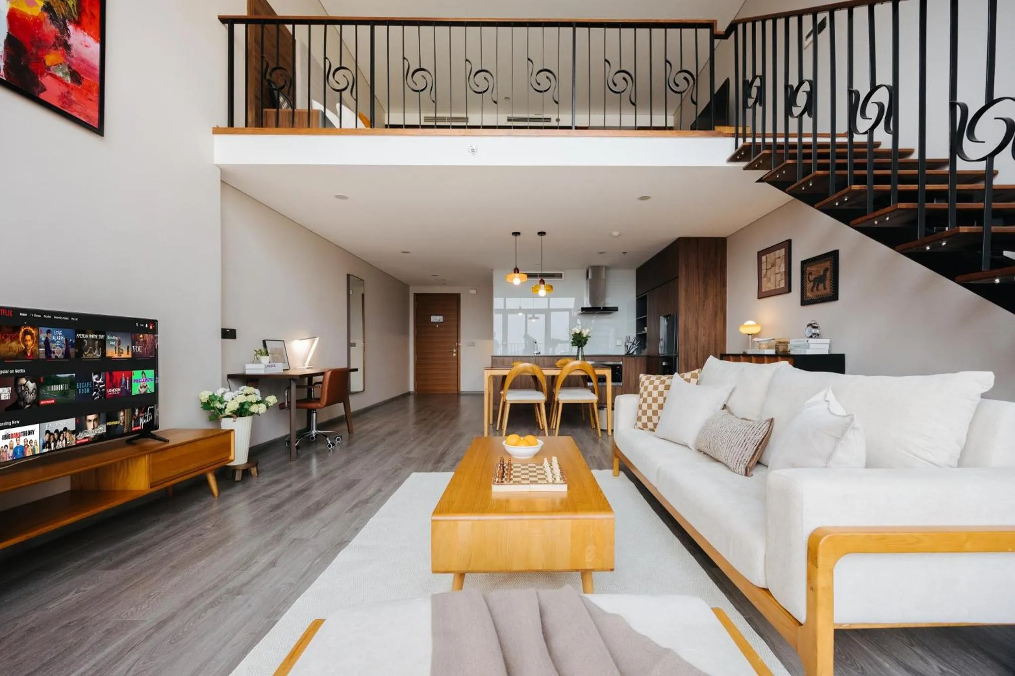 Living room in PentStudio Duplex Apartment