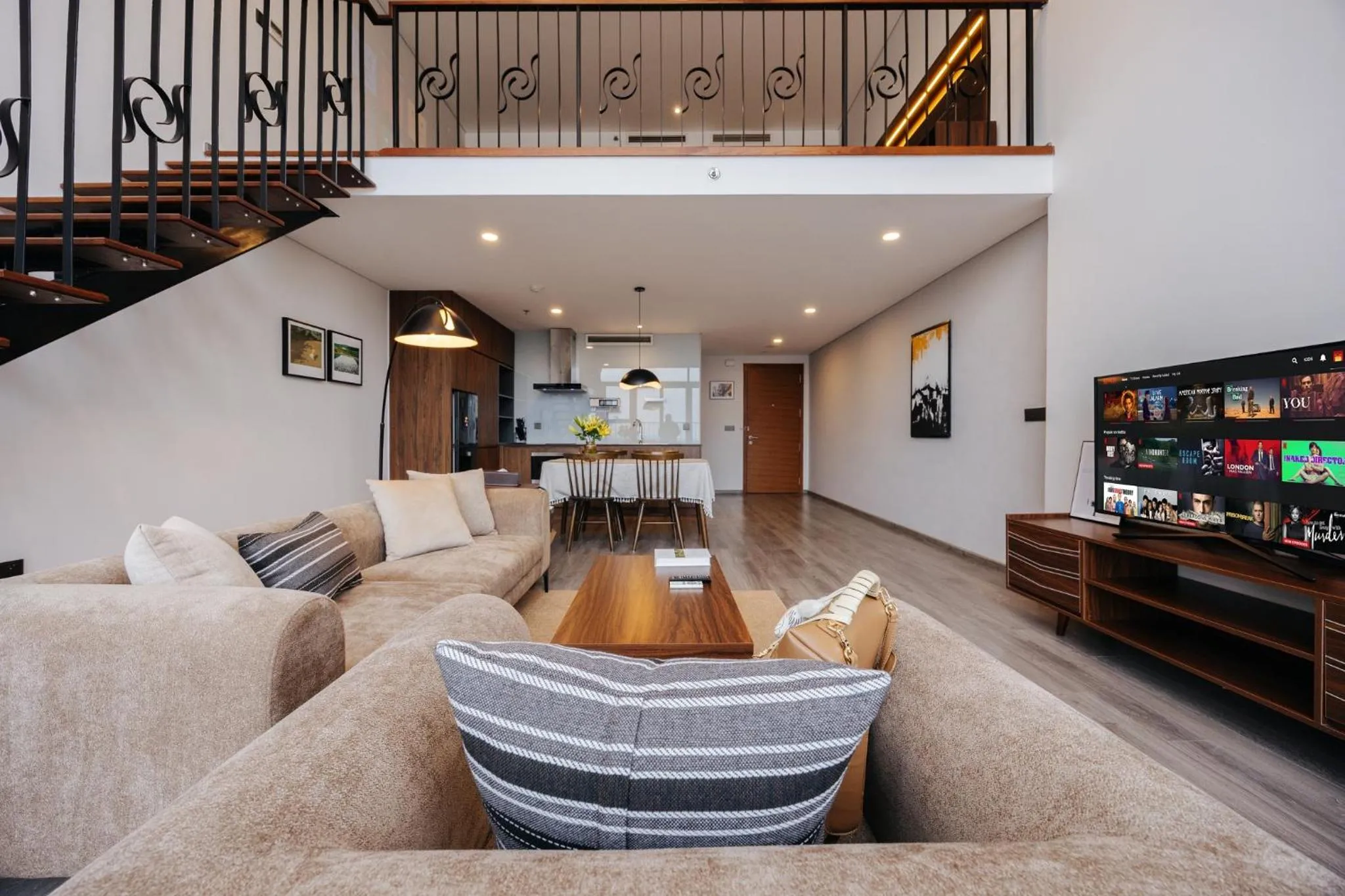 Living room in PentStudio Duplex Apartment