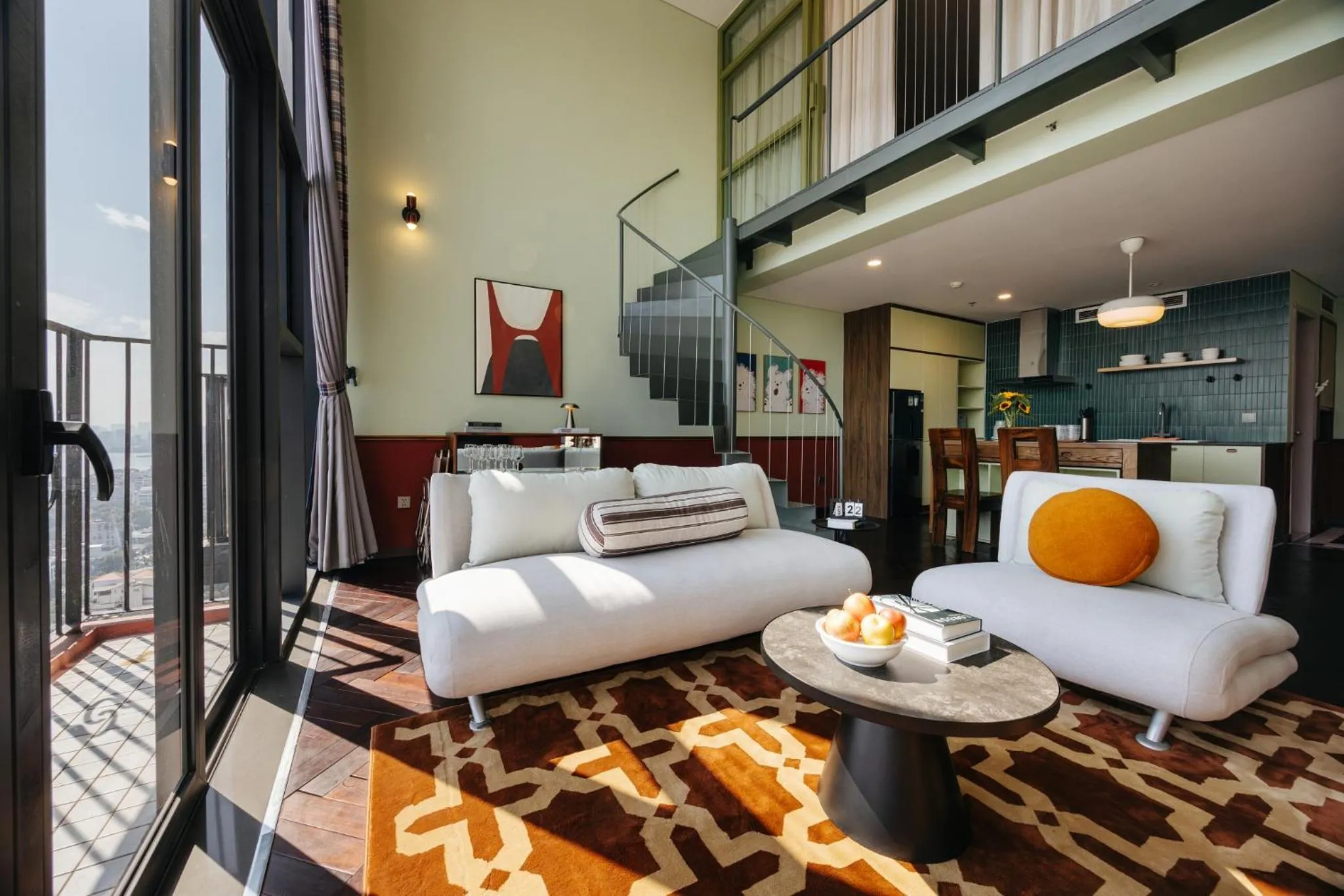 Living room in PentStudio Duplex Apartment