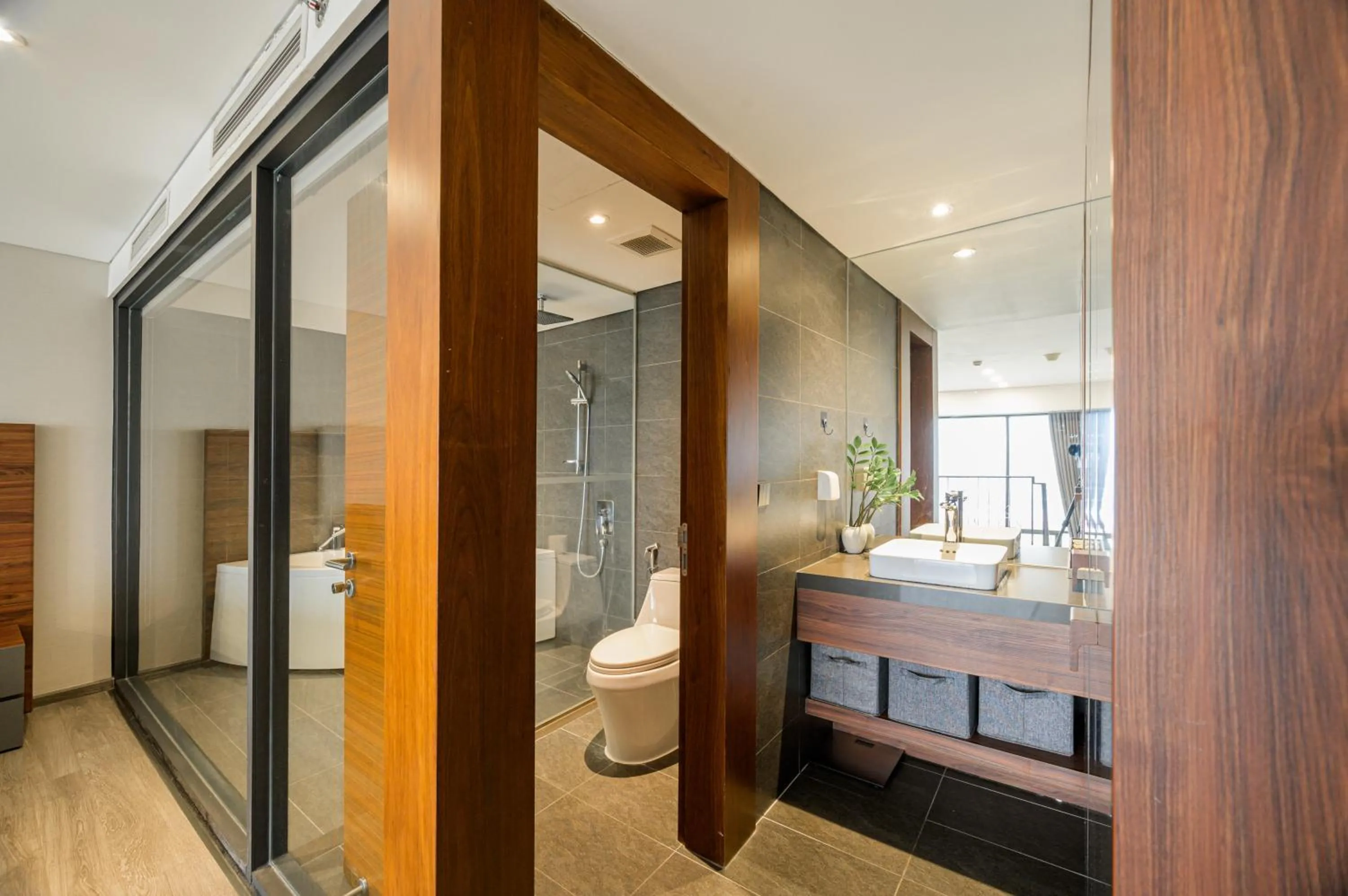 Shower in PentStudio Duplex Apartment