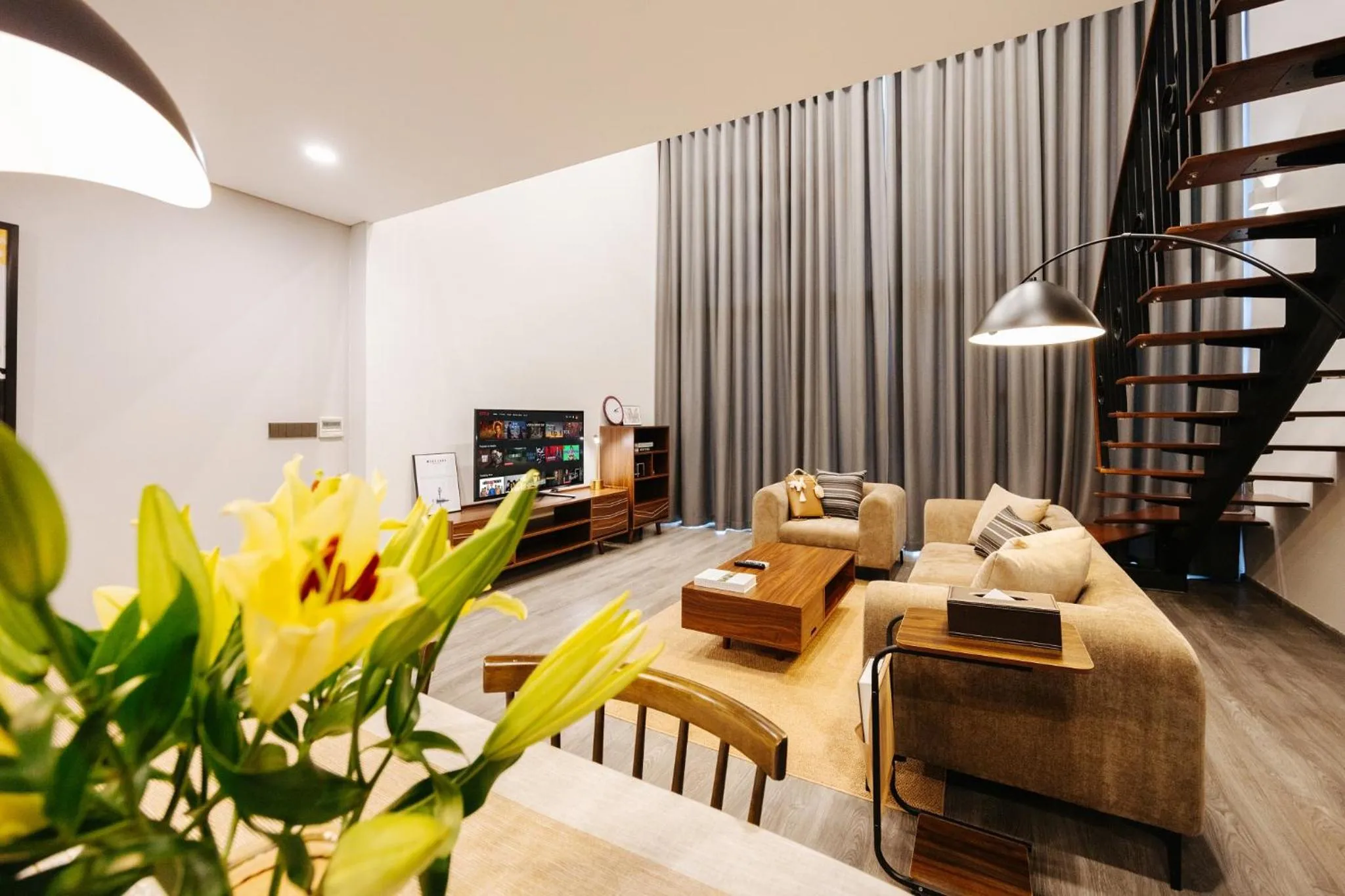 Living room in PentStudio Duplex Apartment