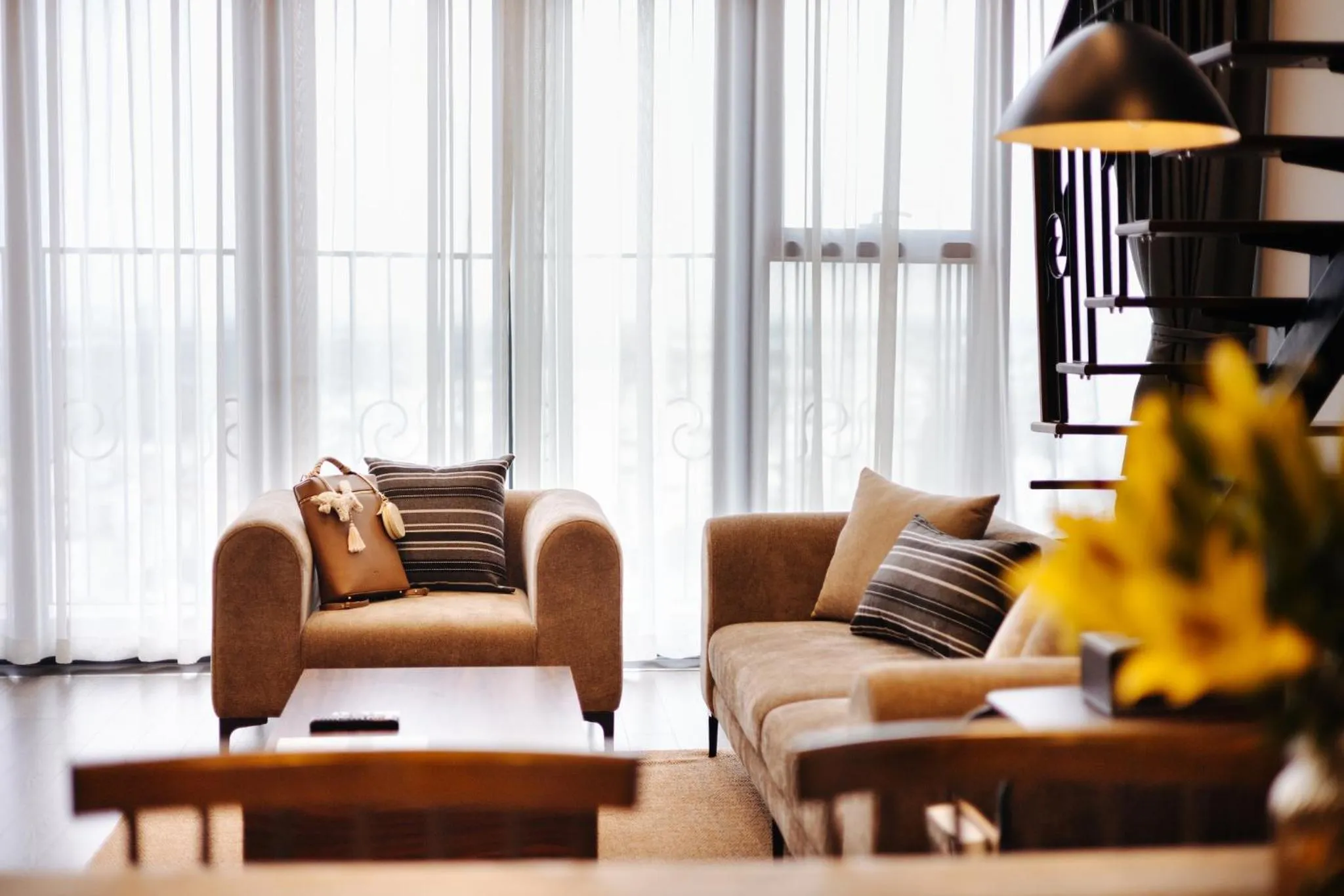 Living room in PentStudio Duplex Apartment