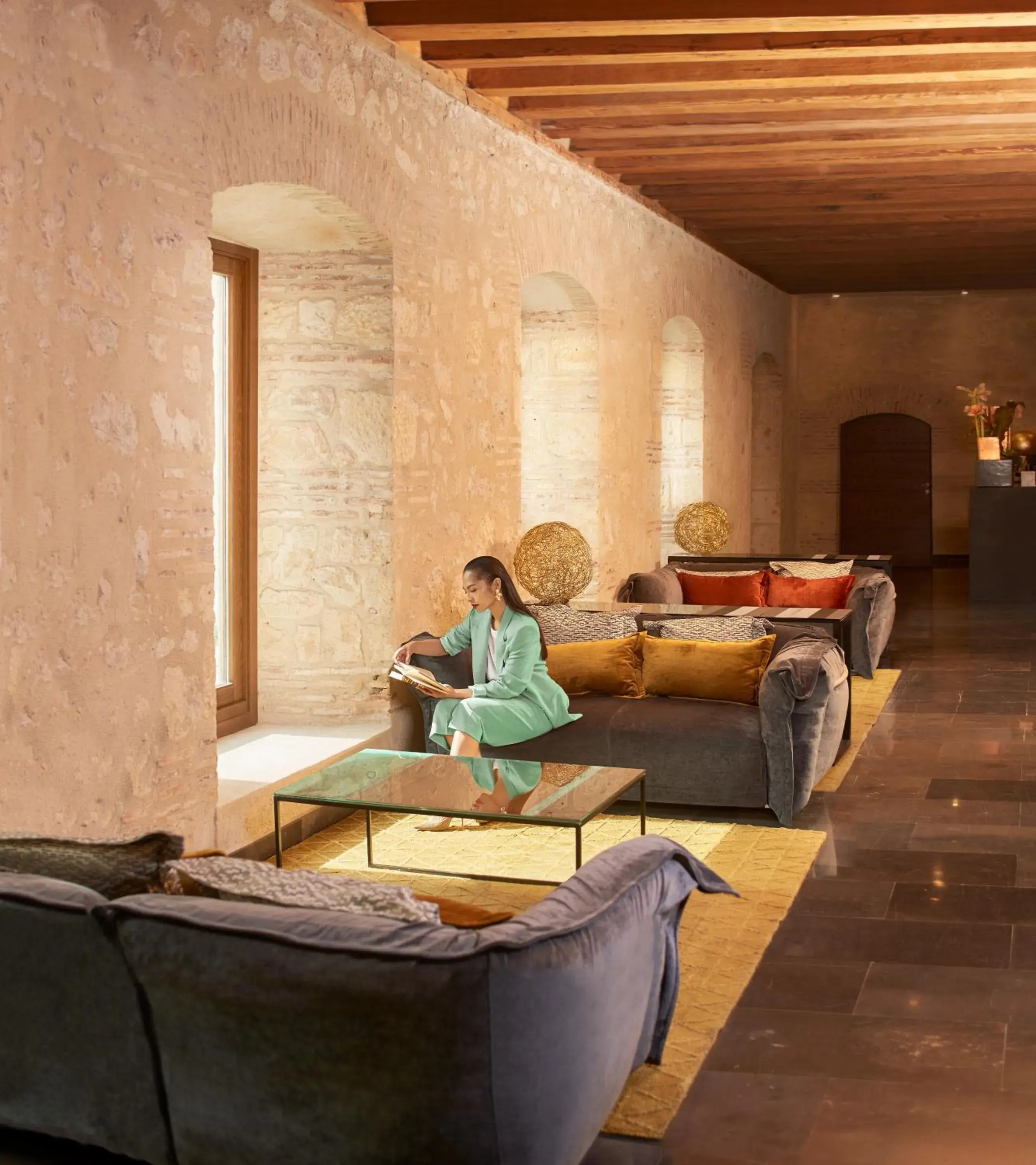 Lobby or reception, Bed in Áurea Convento Capuchinos by Eurostars Hotel Company Lobby or reception, Bed in Áurea Convento Capuchinos by Eurostars Hotel Company