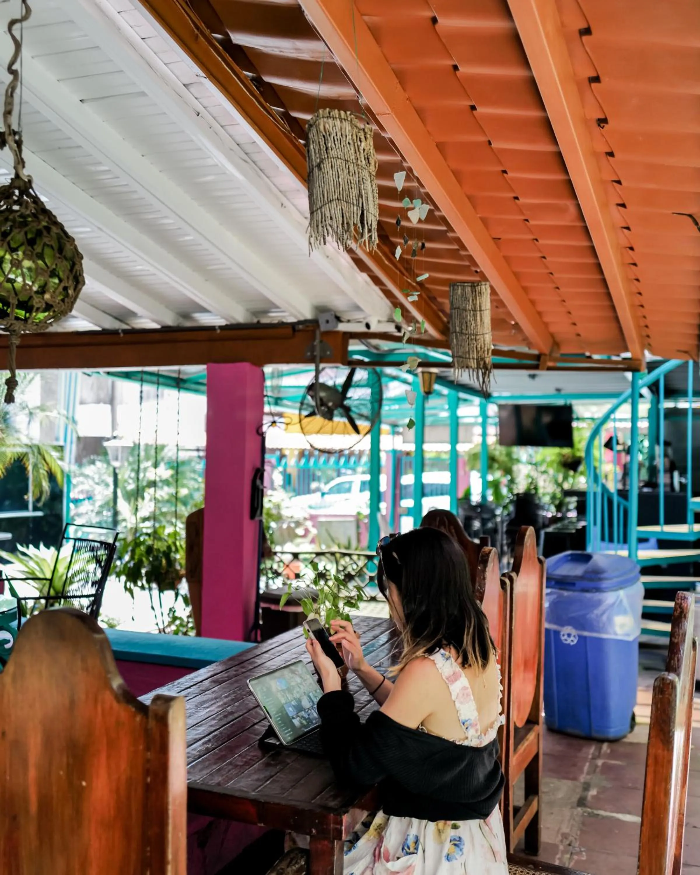 Dining area in Hostel Posada 1914