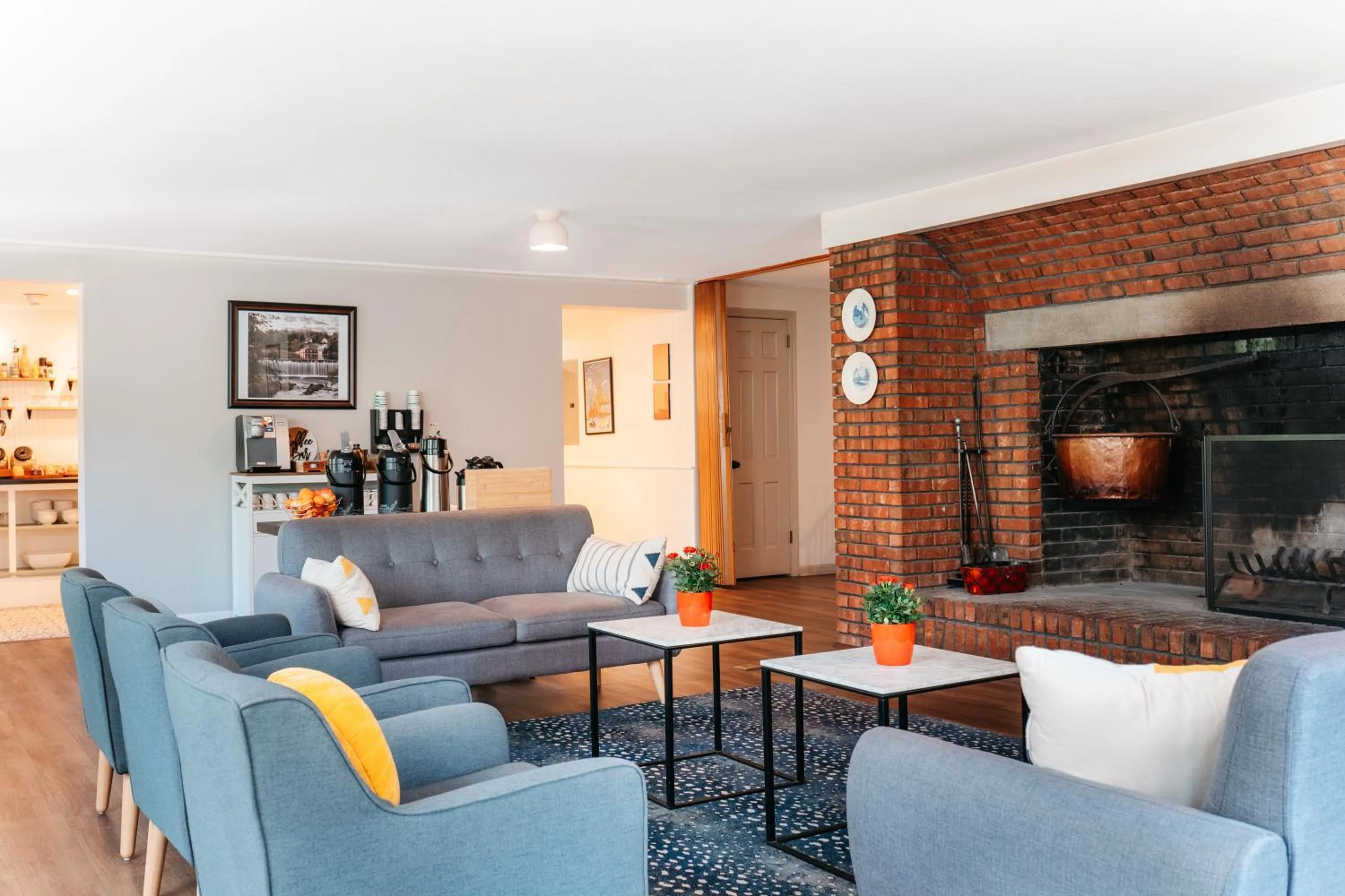 Seating area in The Ellery