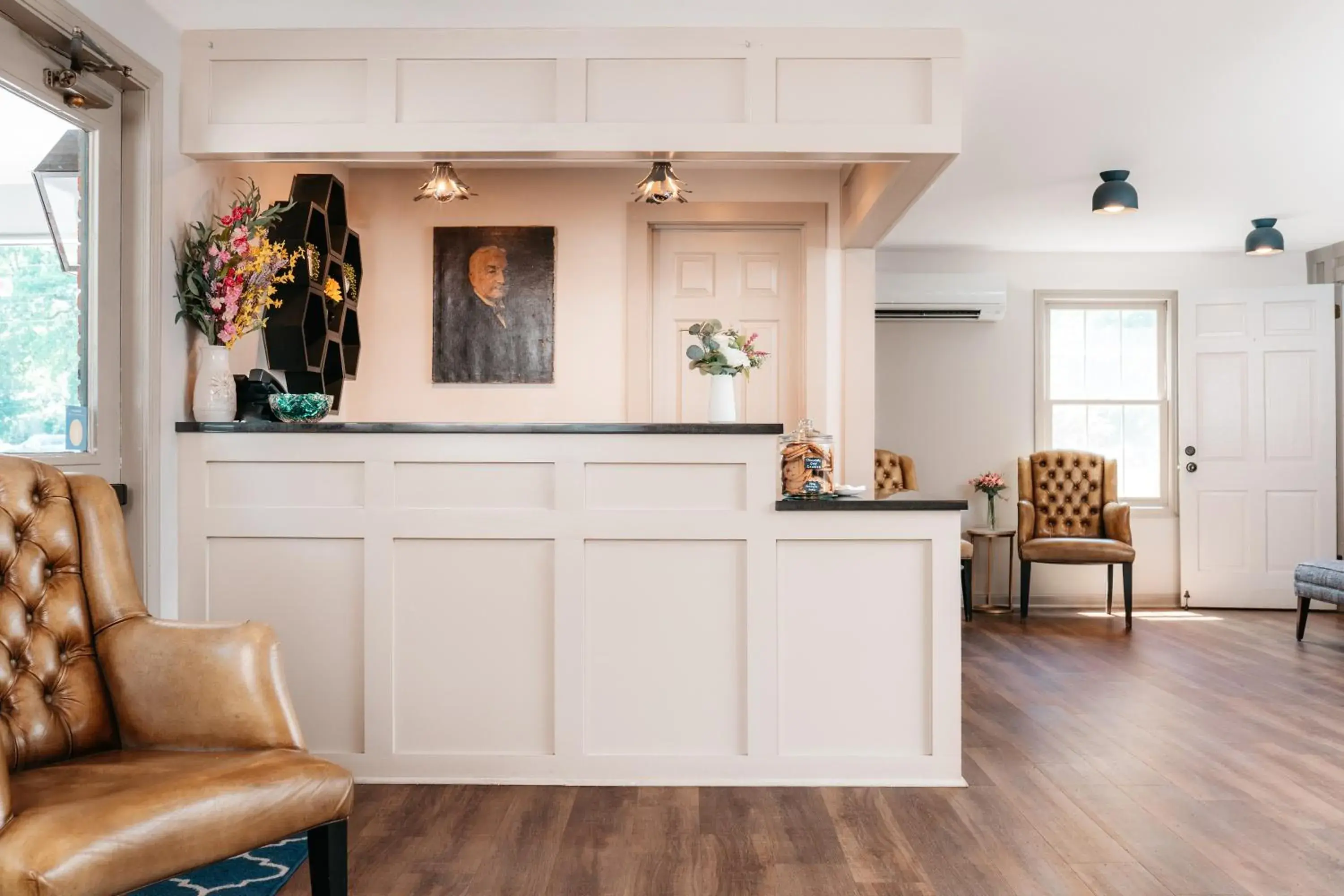 Lobby or reception in The Ellery Lobby or reception in The Ellery