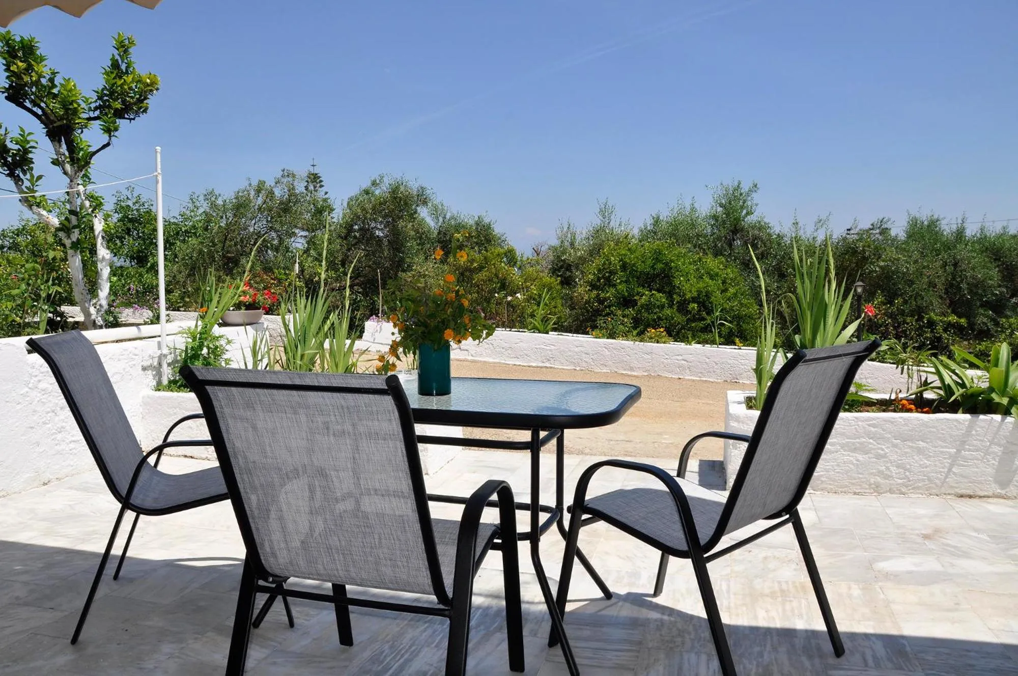 Balcony/Terrace in Braziliana Apartments Corfu