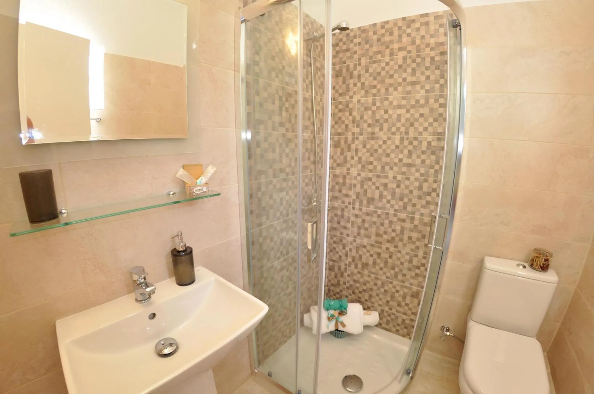 Bathroom in Braziliana Apartments Corfu