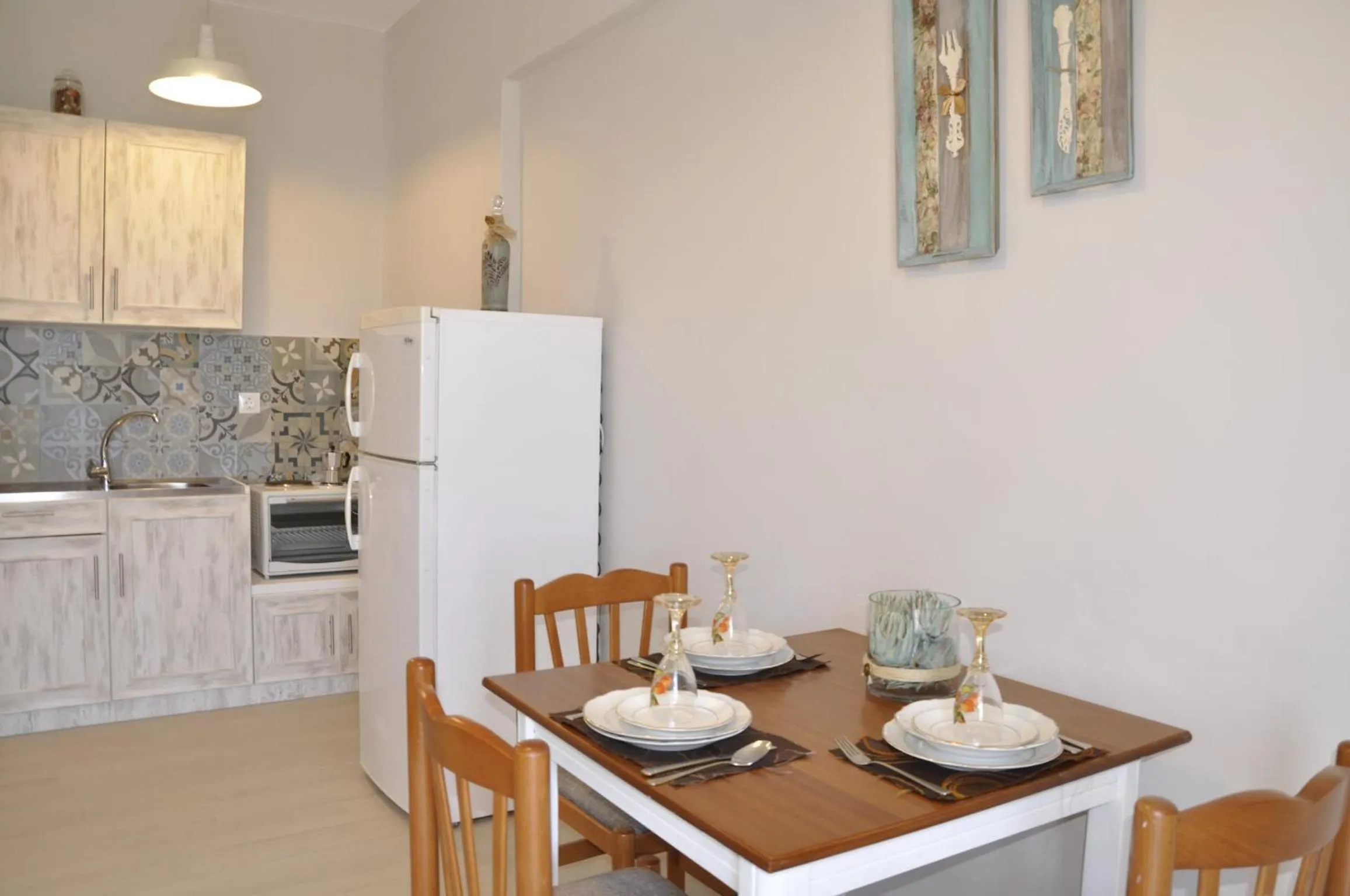 Kitchen or kitchenette in Braziliana Apartments Corfu