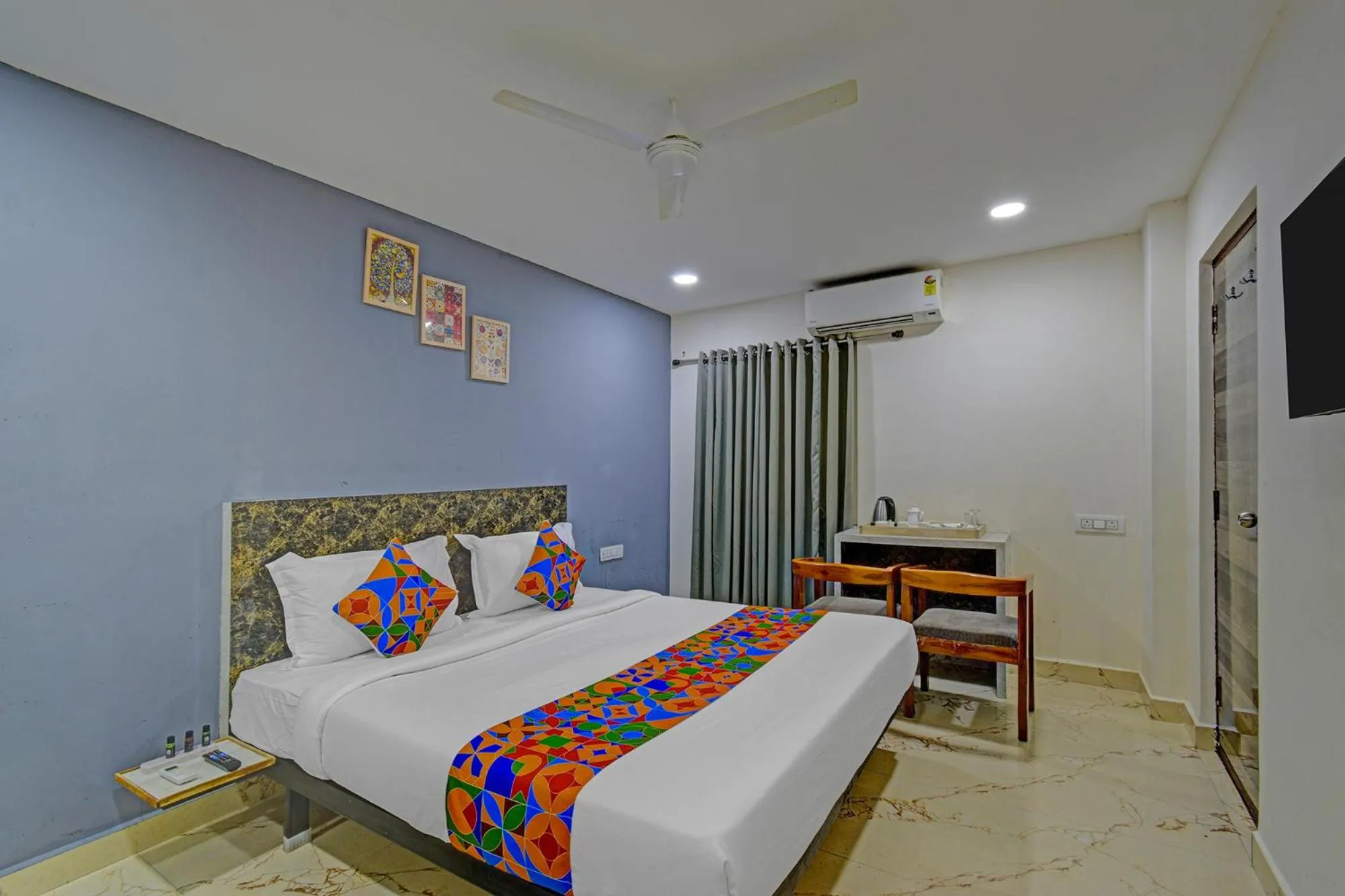 Bed in FabHotel Rio - Nr Ramoji Filmcity, LB Nagar