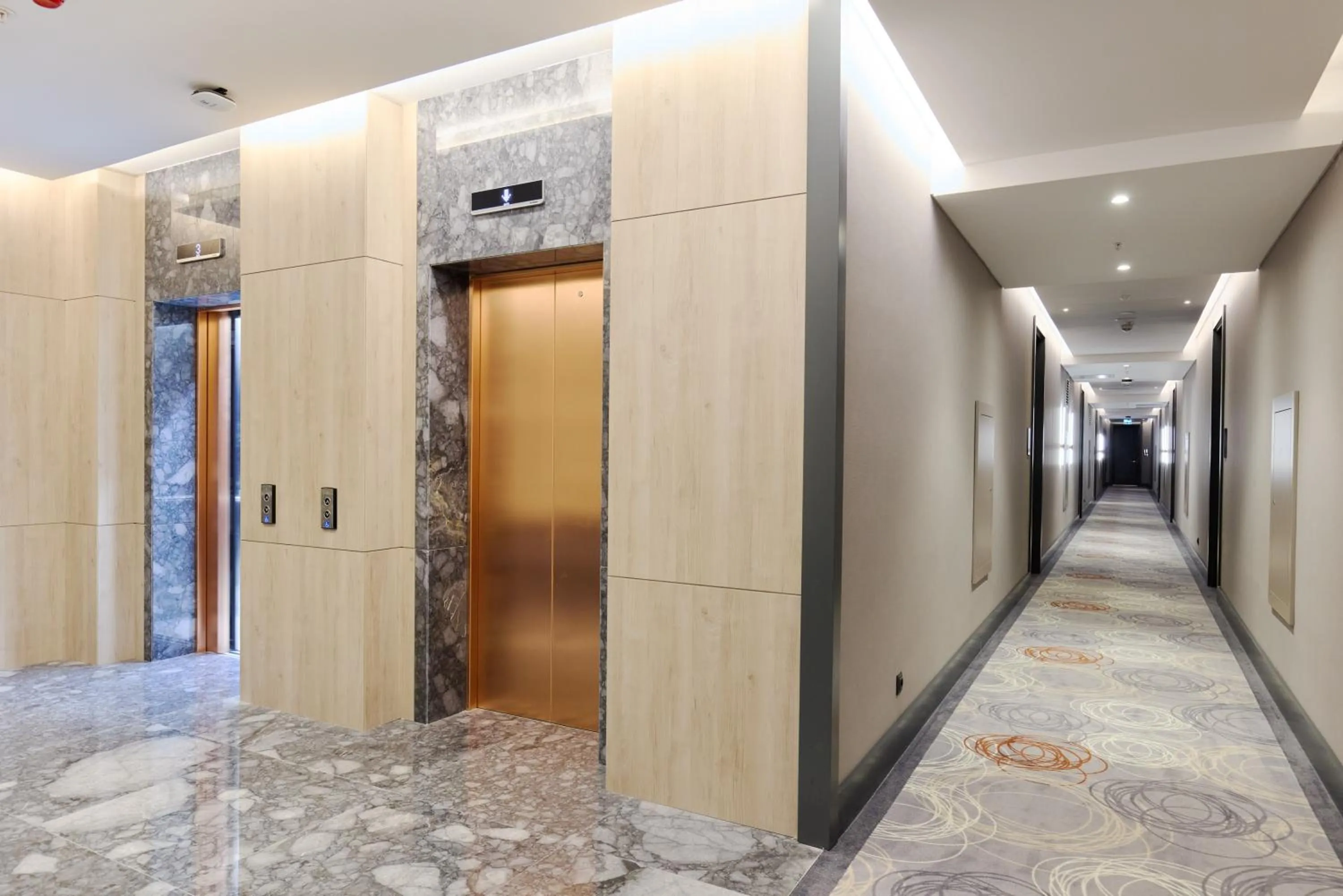 elevator in Bomonti Arjaan by Rotana