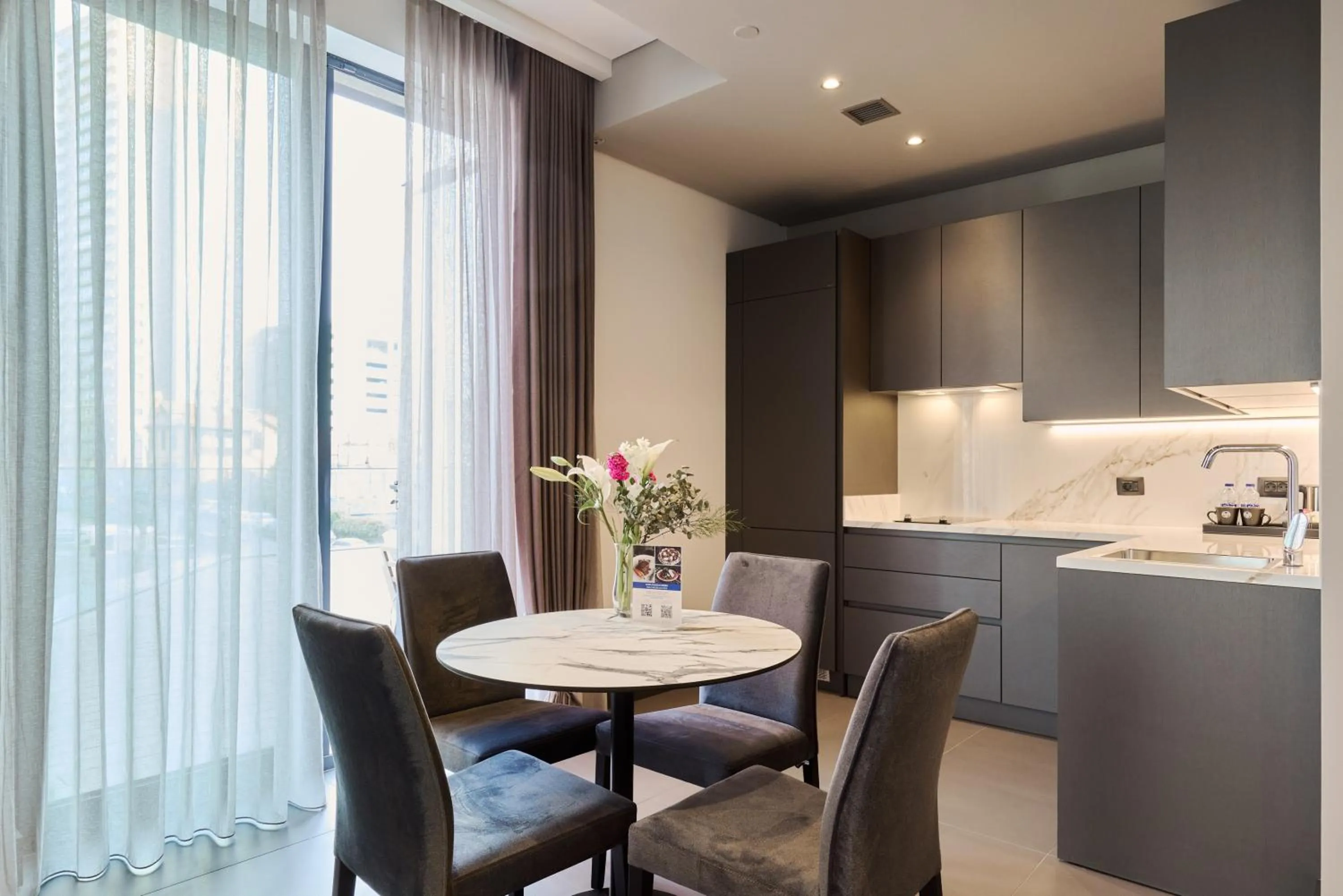 Kitchen or kitchenette in Bomonti Arjaan by Rotana