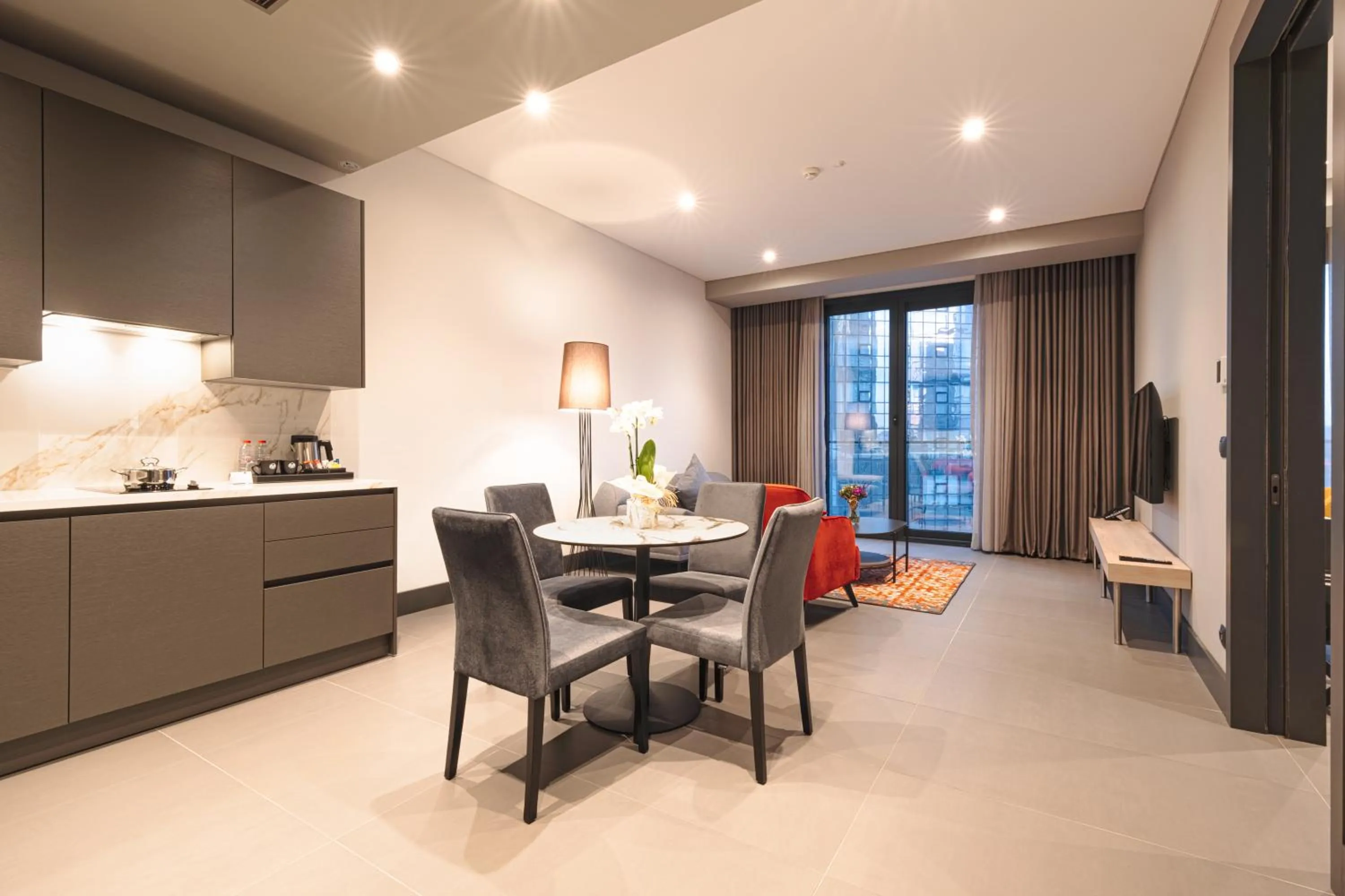 Kitchen or kitchenette in Bomonti Arjaan by Rotana