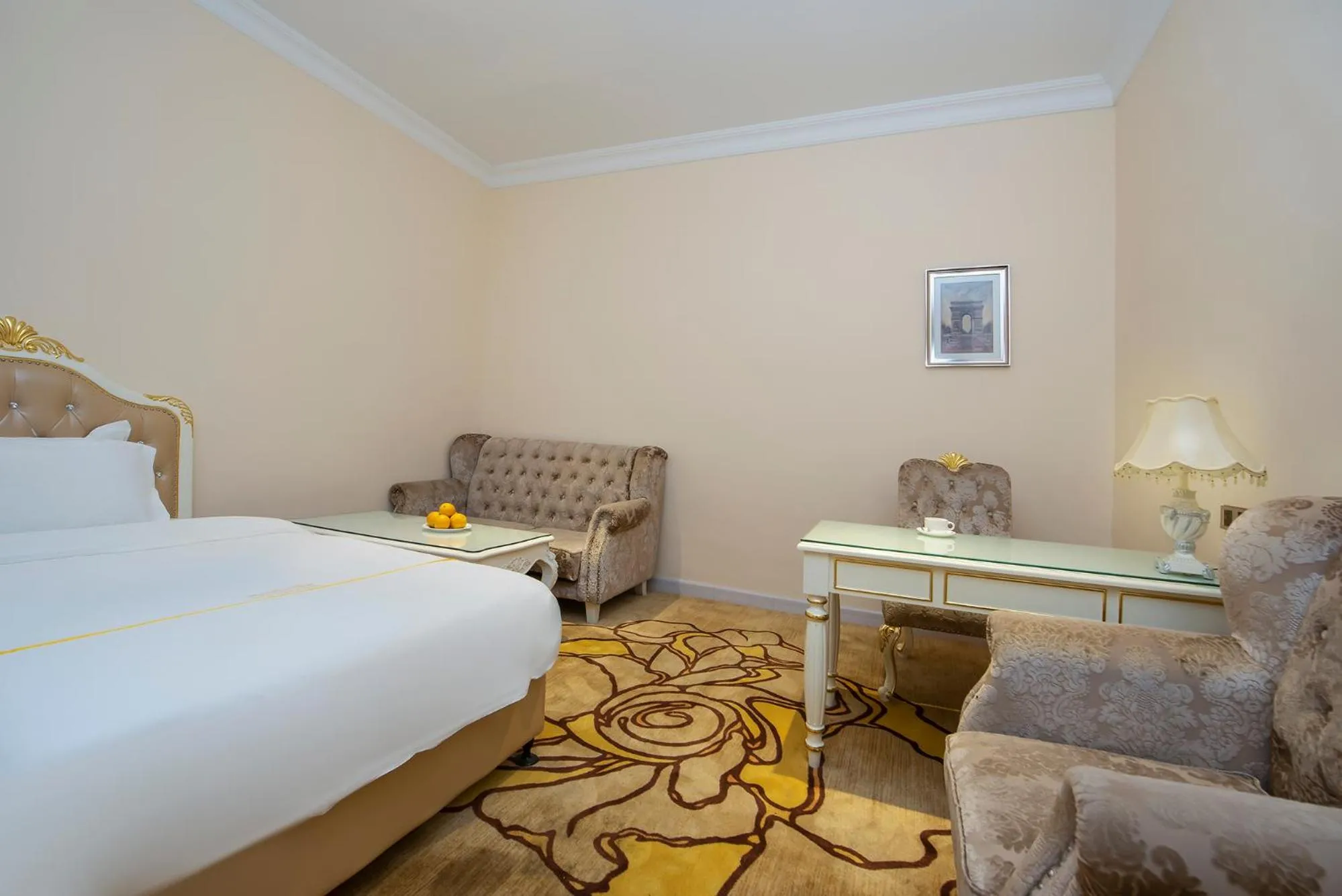 Seating area, Bed in Caribbean Hotel Zhongshan