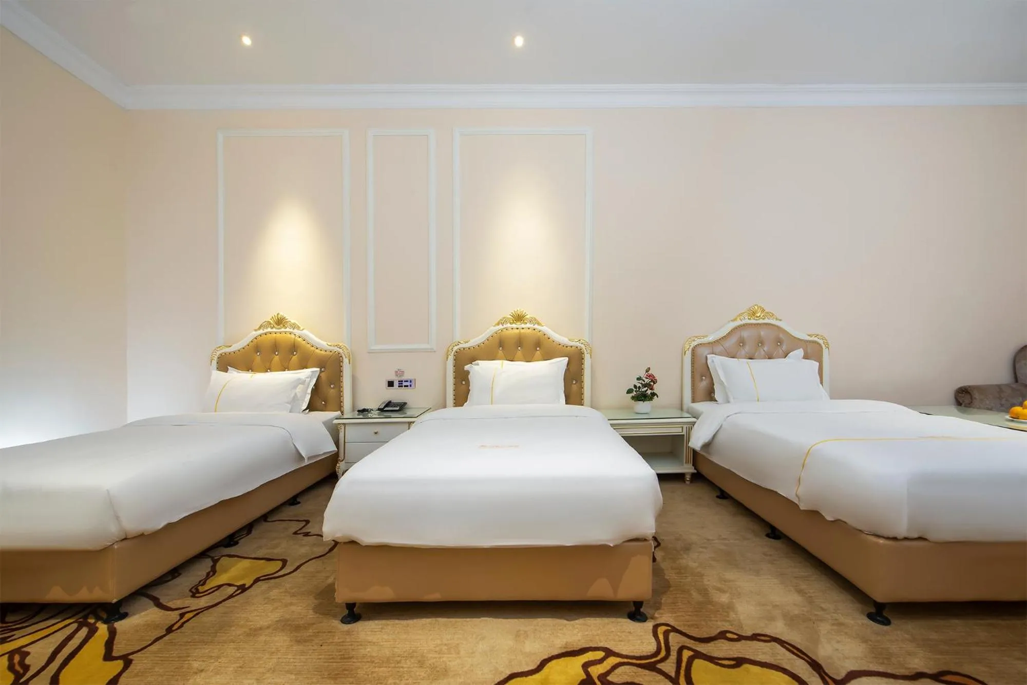 Bed in Caribbean Hotel Zhongshan