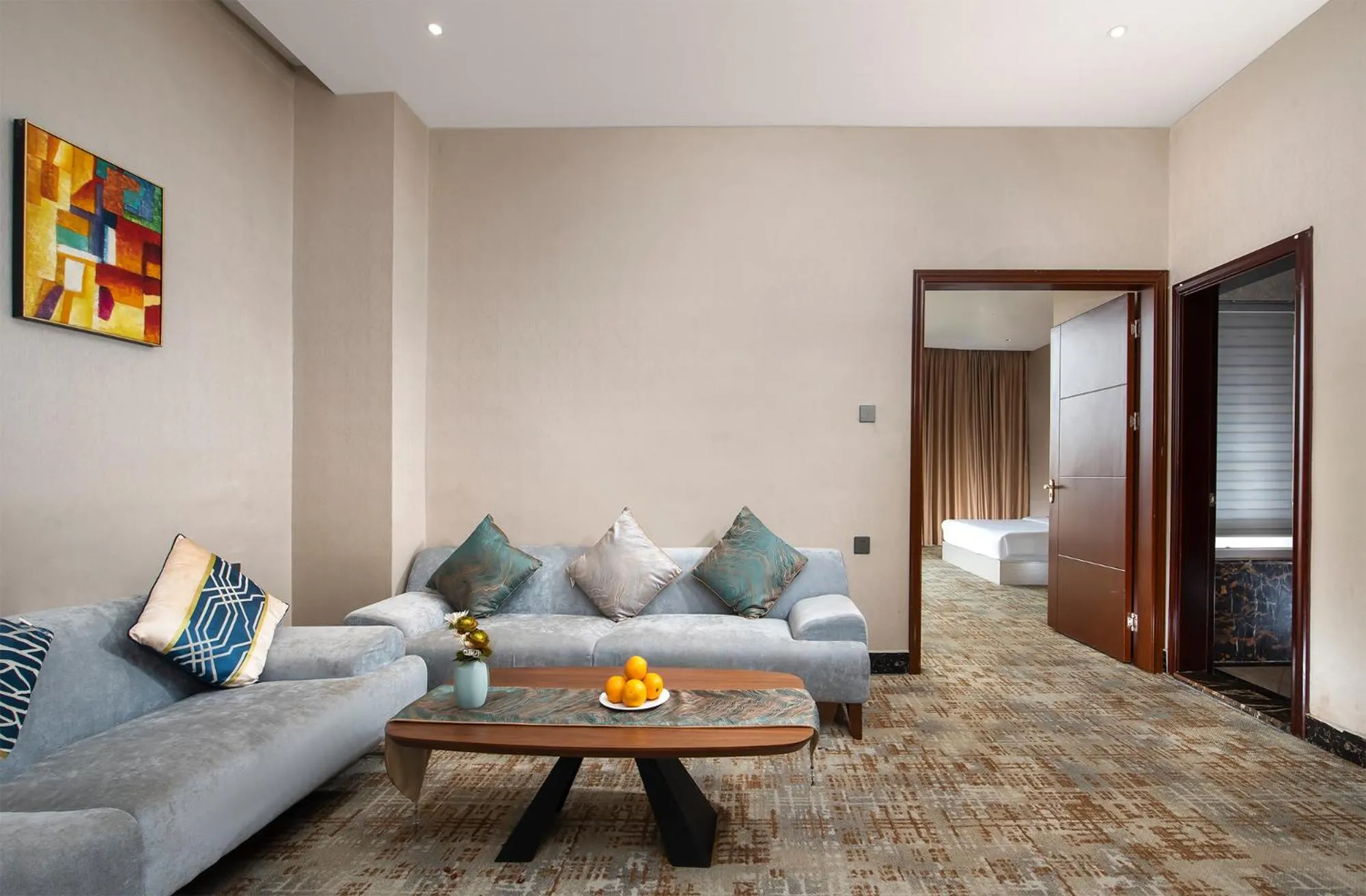 Living room in Caribbean Hotel Zhongshan