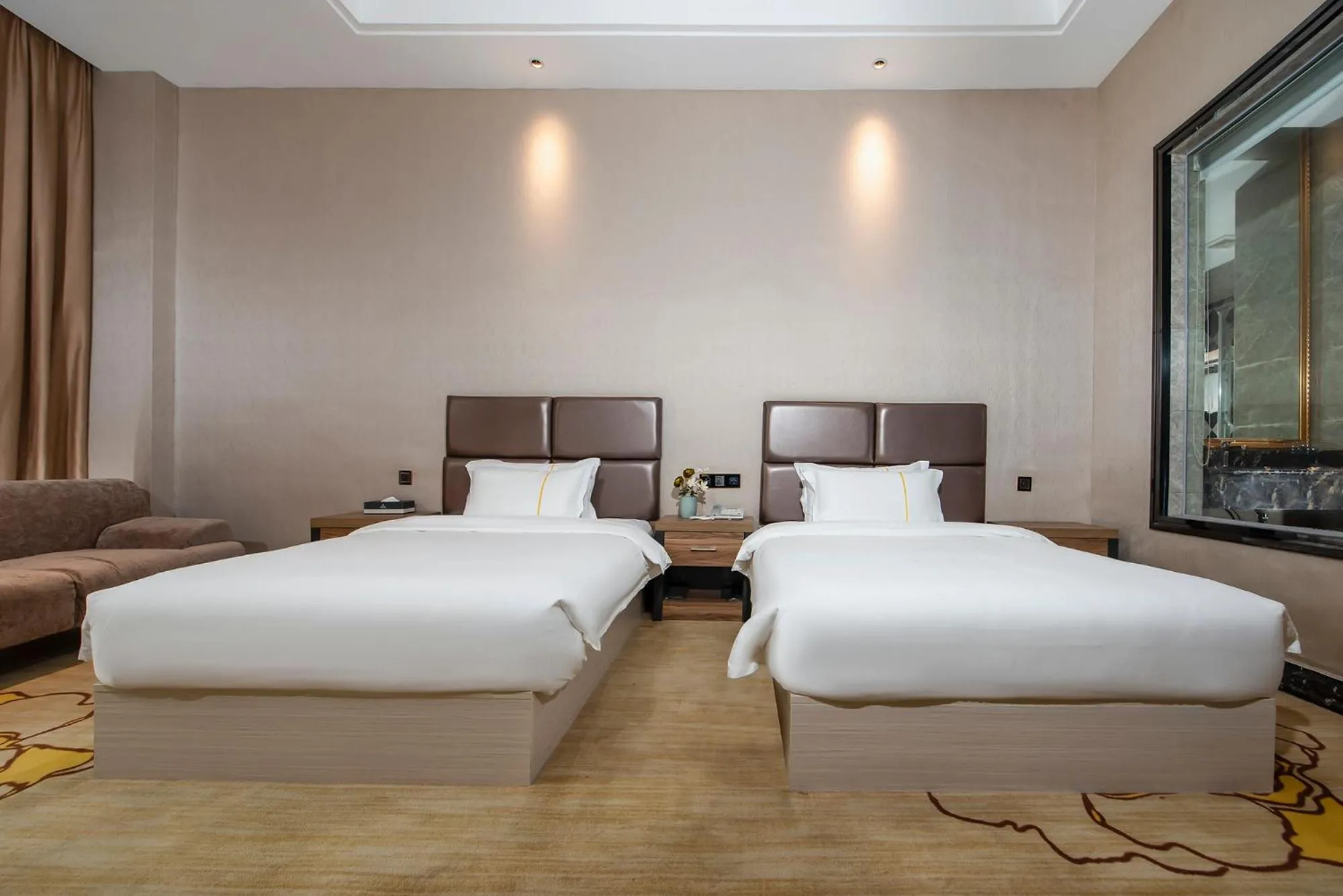 Bed in Caribbean Hotel Zhongshan