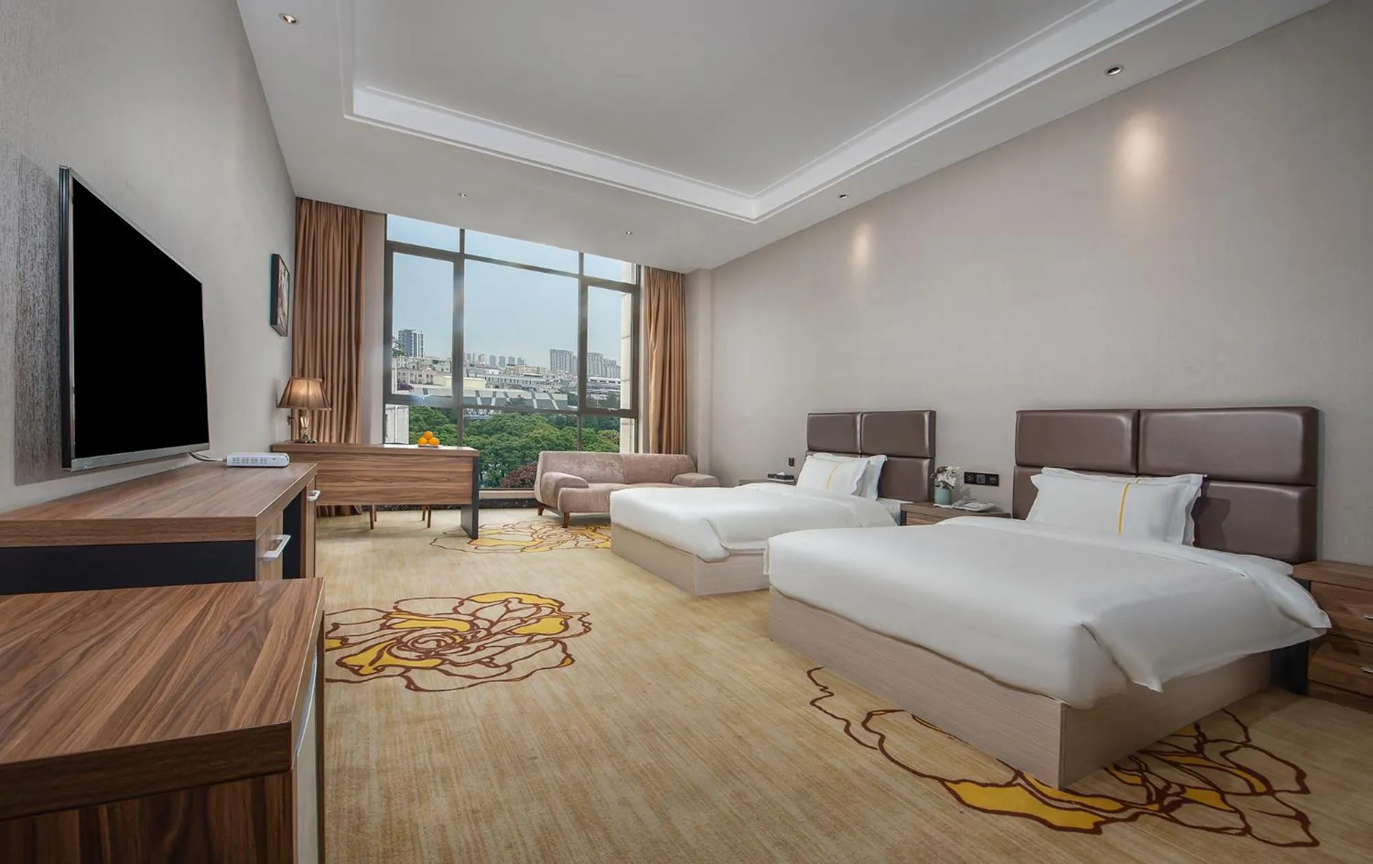 Bed in Caribbean Hotel Zhongshan