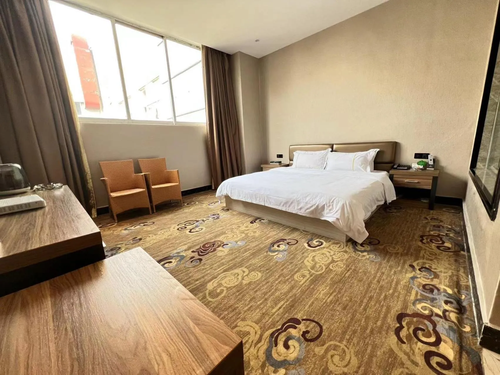 Bed in Caribbean Hotel Zhongshan
