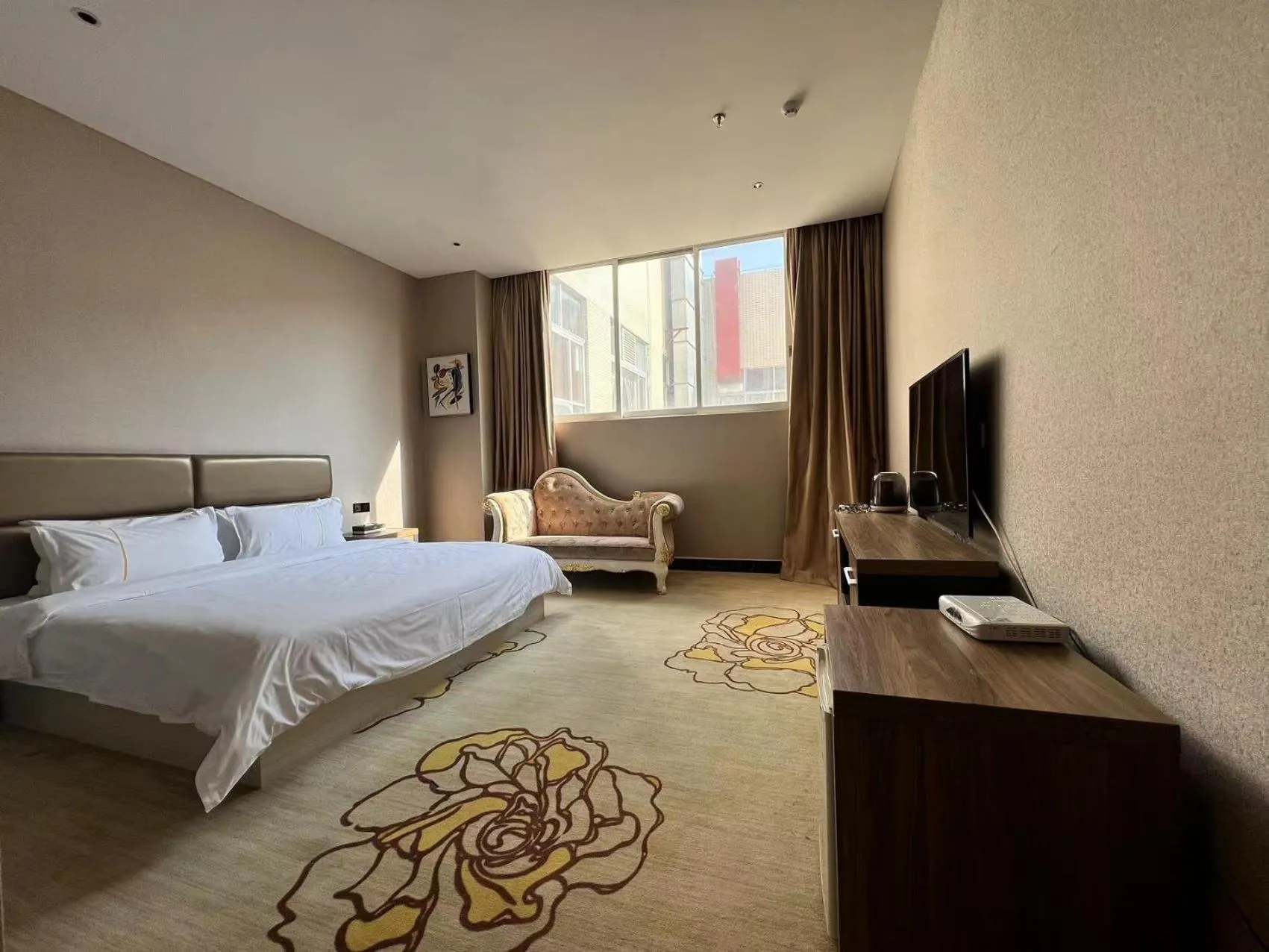 Bed in Caribbean Hotel Zhongshan