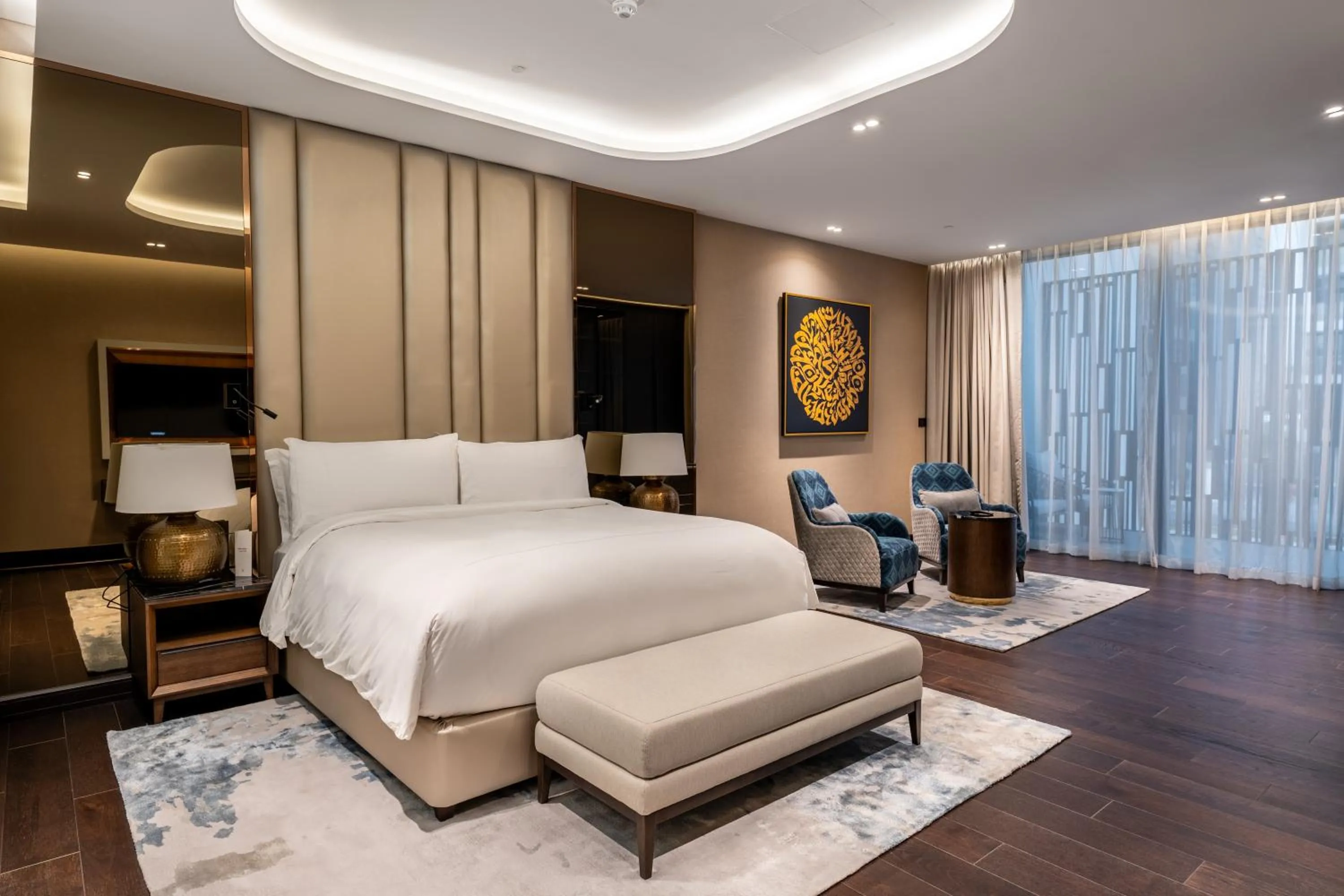 Bedroom, Bed in The Biltmore Hotel Villas, Dubai