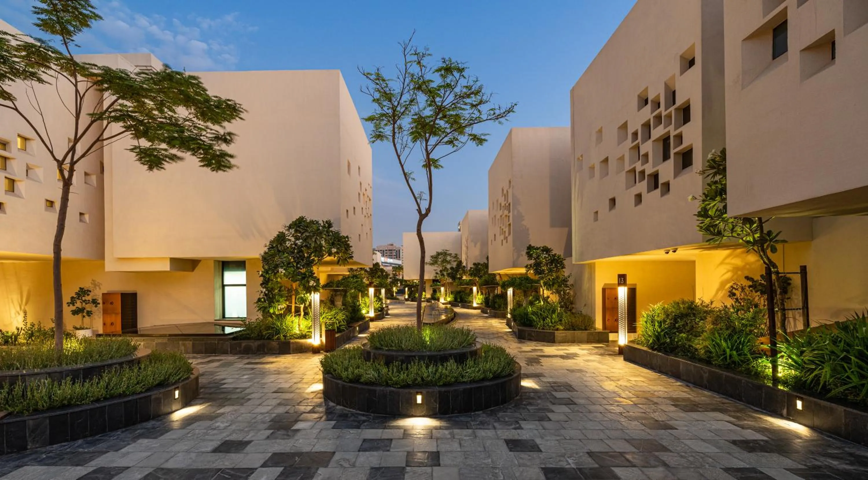 Garden in The Biltmore Hotel Villas, Dubai