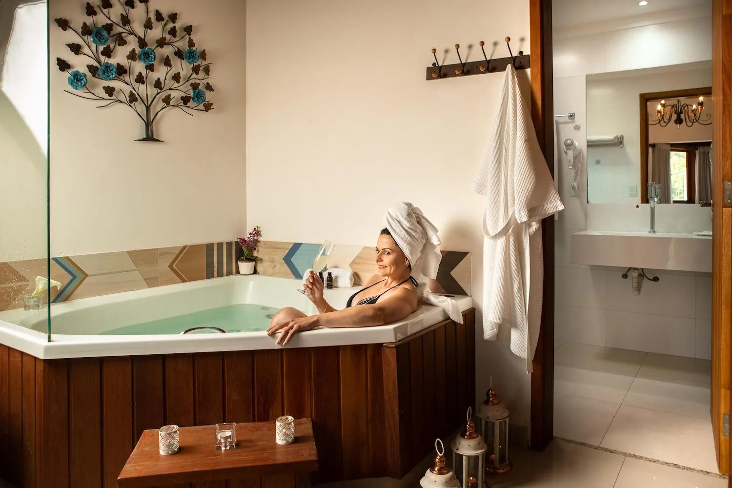 Hot Tub in Pousada Valle das Flores Monte Verde