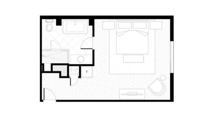 Floor plan in The Dorchester Hotel