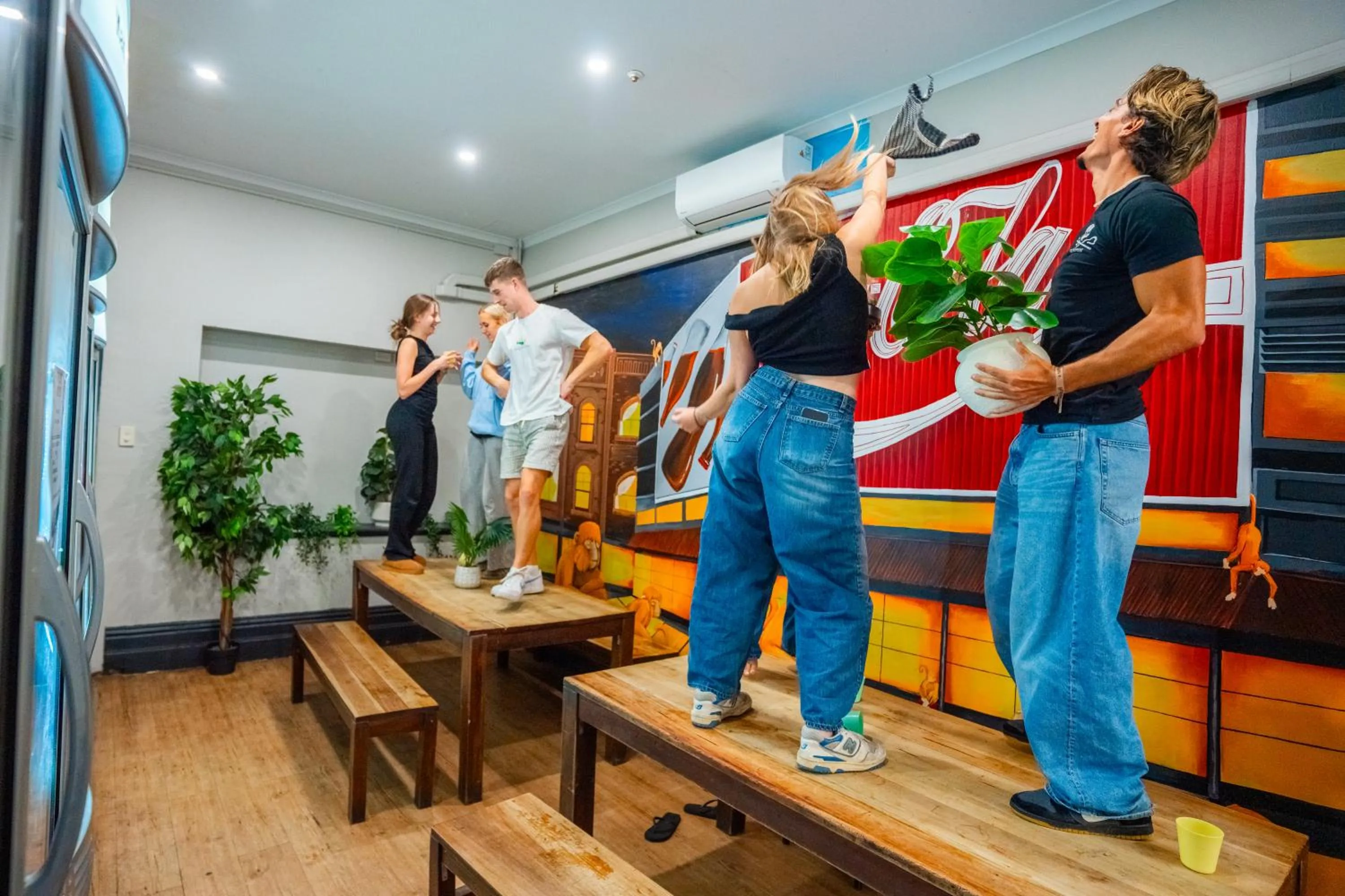 Dining area in Mad Monkey Kings Cross