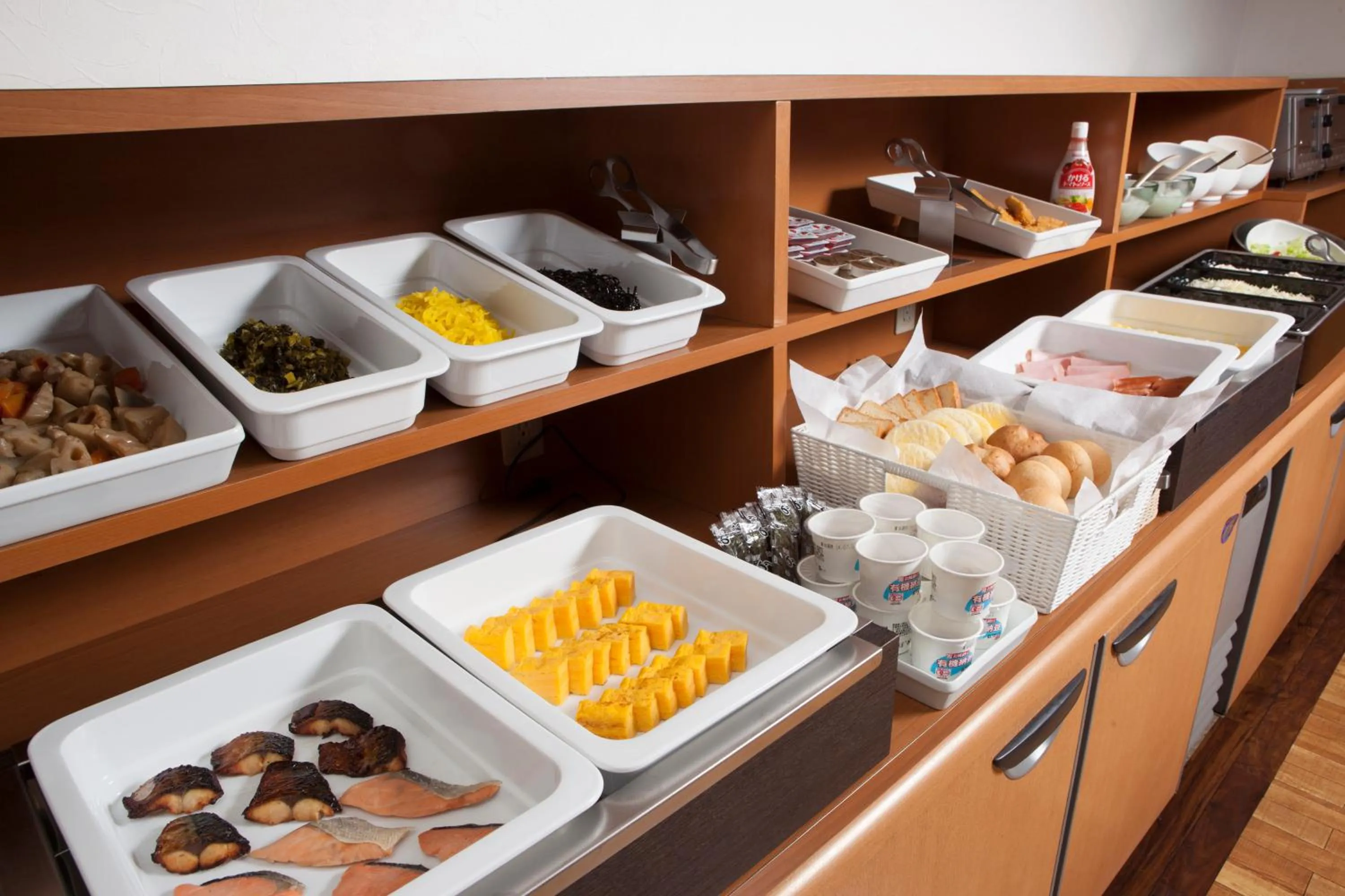 Buffet breakfast in Ariston Inn Kanda Kitakyusyu Airport