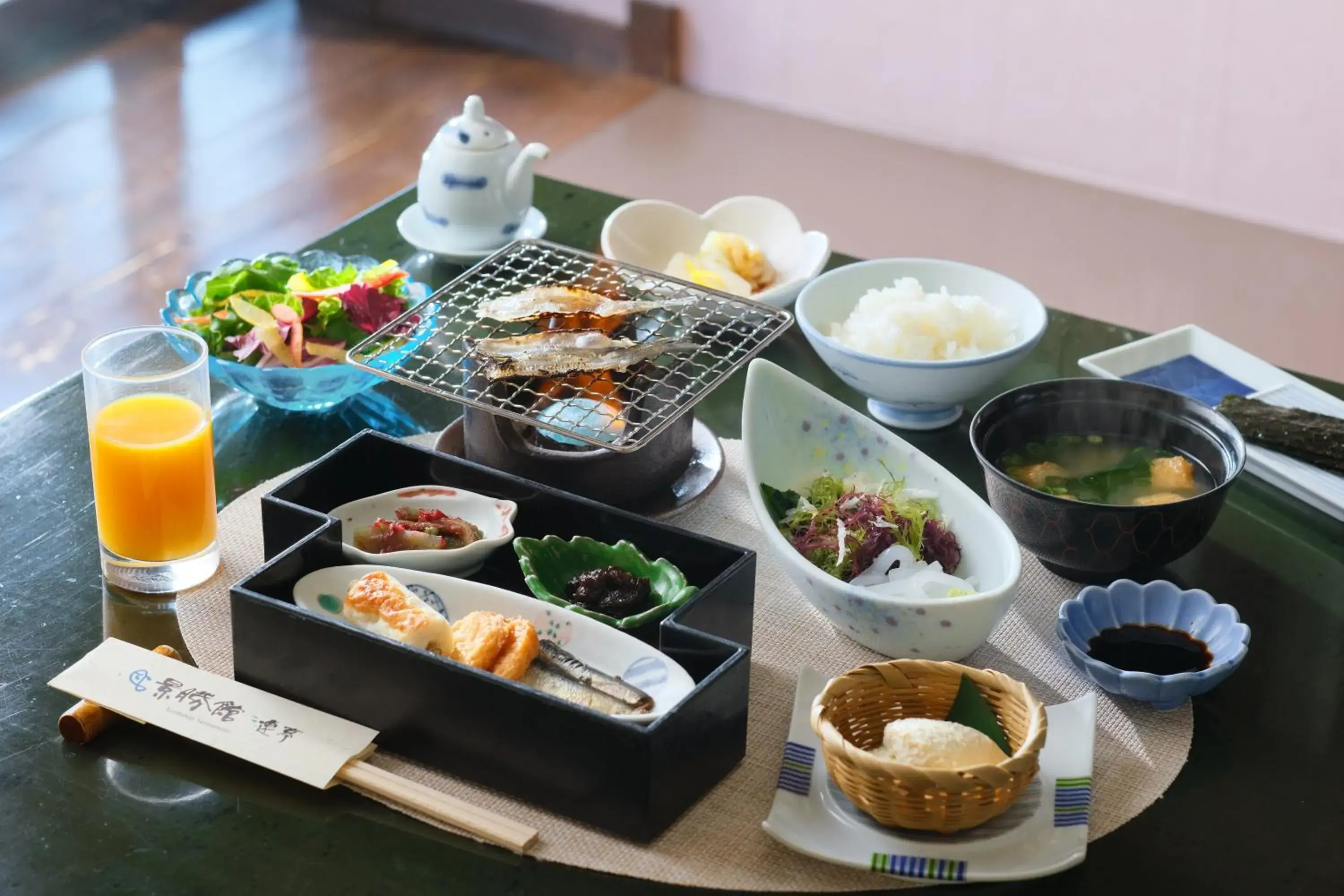 Breakfast in Keishokan Sazanamitei Breakfast in Keishokan Sazanamitei