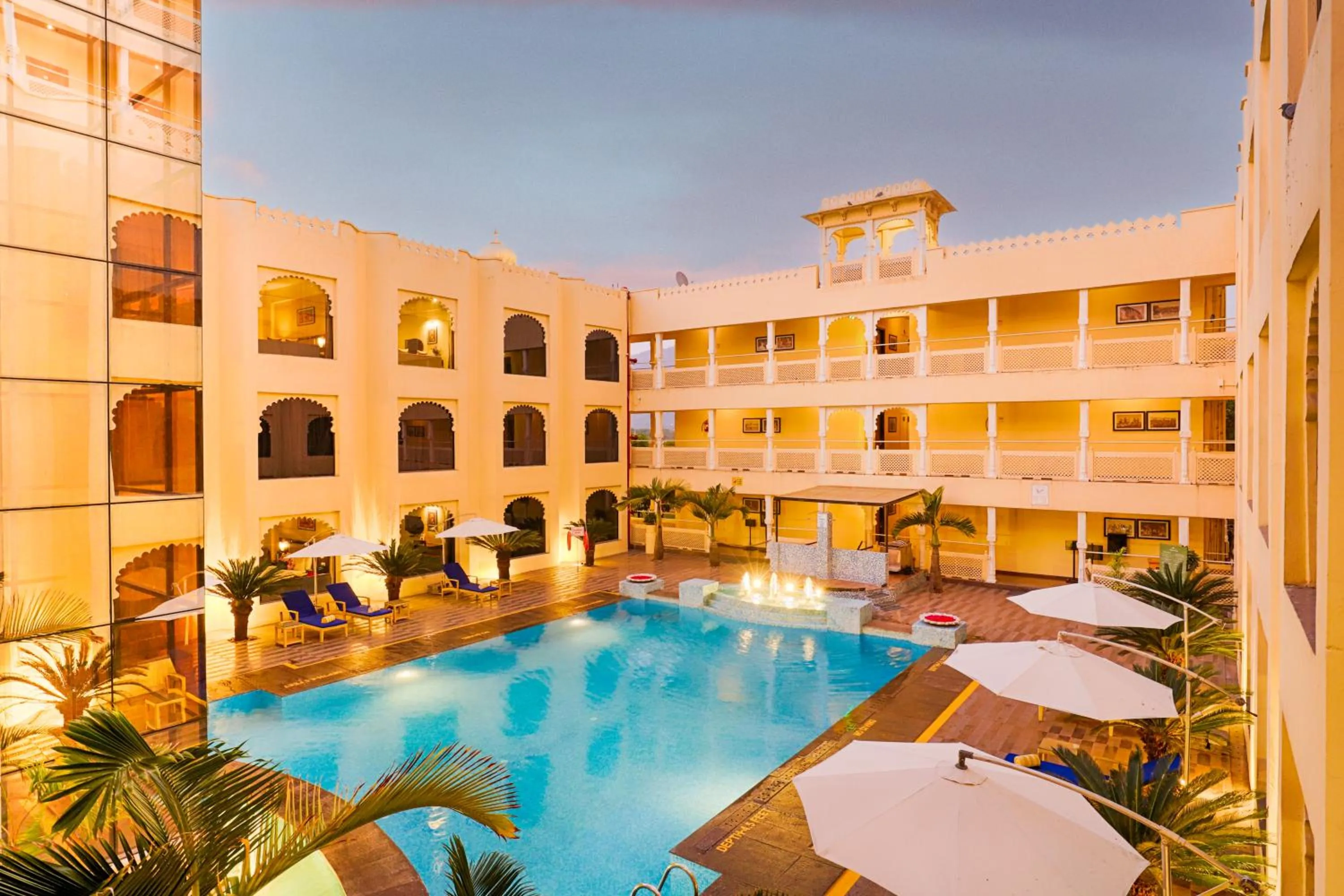 Swimming pool in Club Mahindra Udaipur