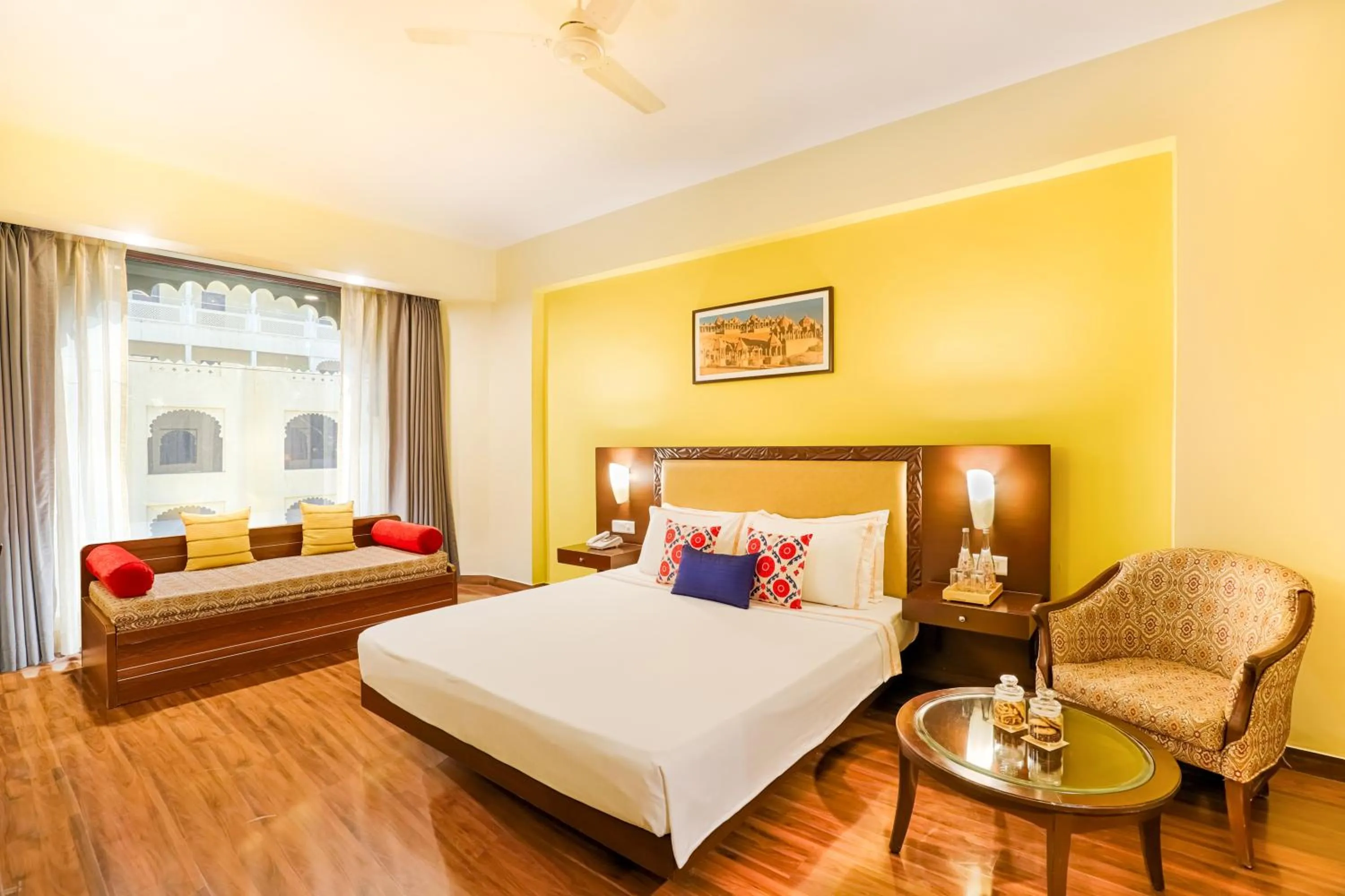 Bedroom, Bed in Club Mahindra Udaipur