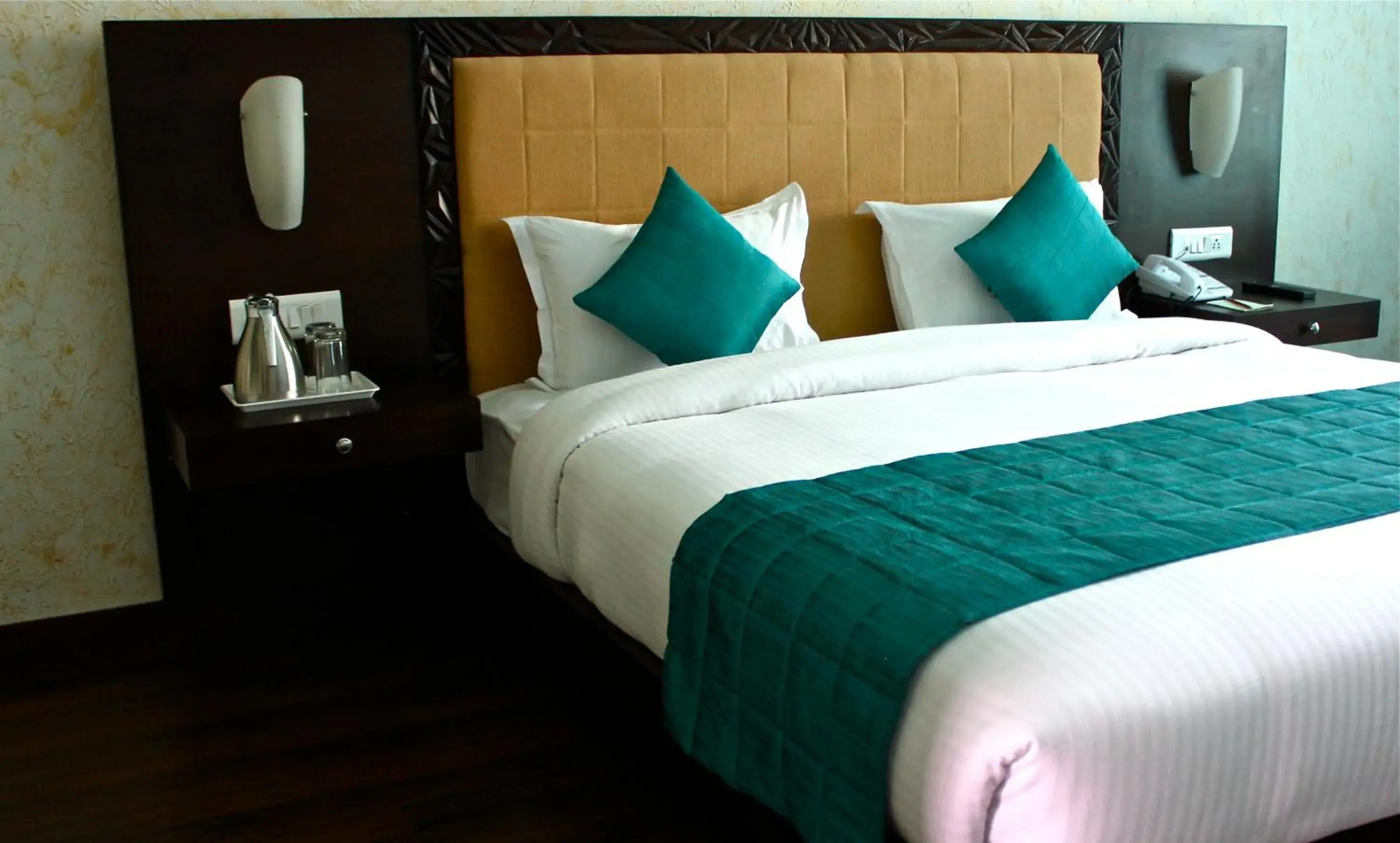 Bed in Club Mahindra Udaipur Bed in Club Mahindra Udaipur