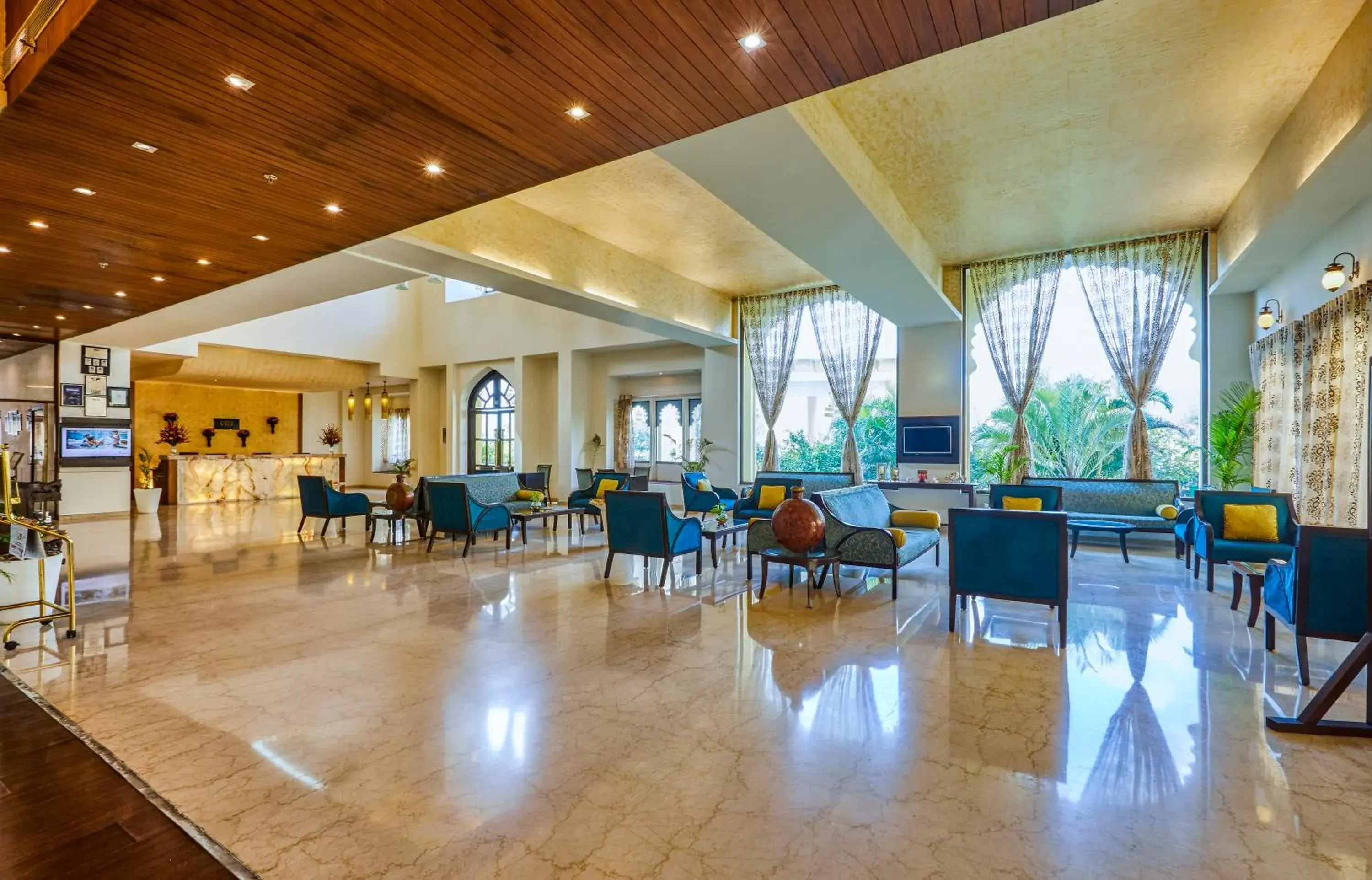 Lobby or reception in Club Mahindra Udaipur Lobby or reception in Club Mahindra Udaipur