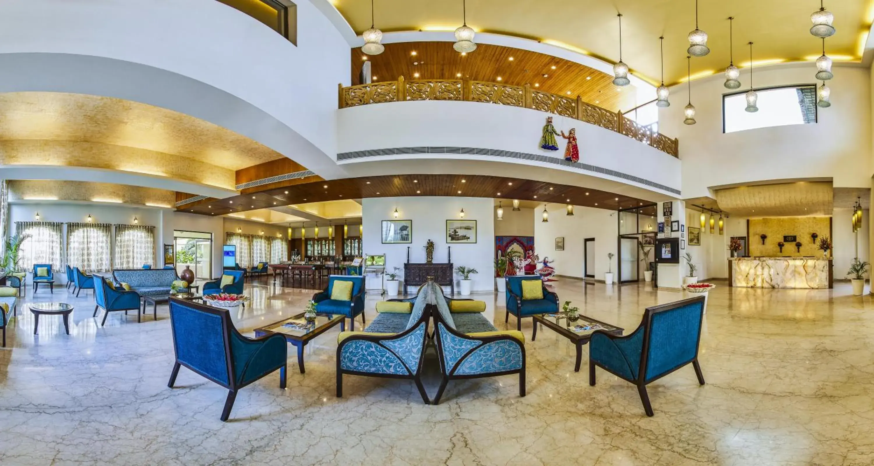 Lobby or reception in Club Mahindra Udaipur Lobby or reception in Club Mahindra Udaipur